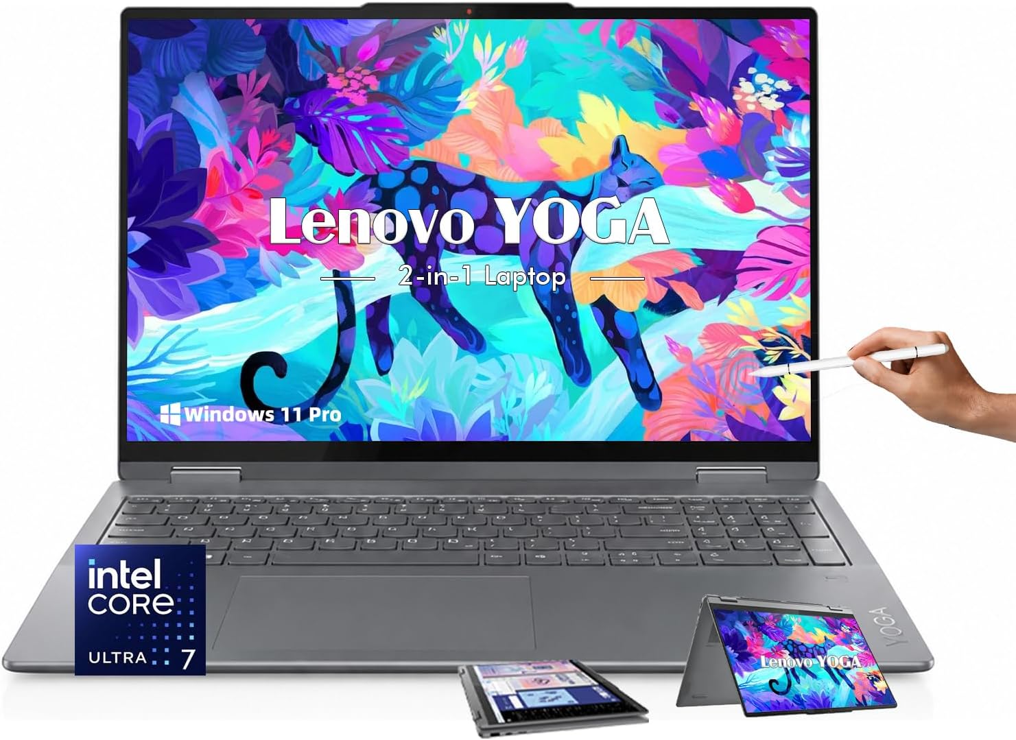 Detalle de Lenovo 2-in-1 laptop 16-inch