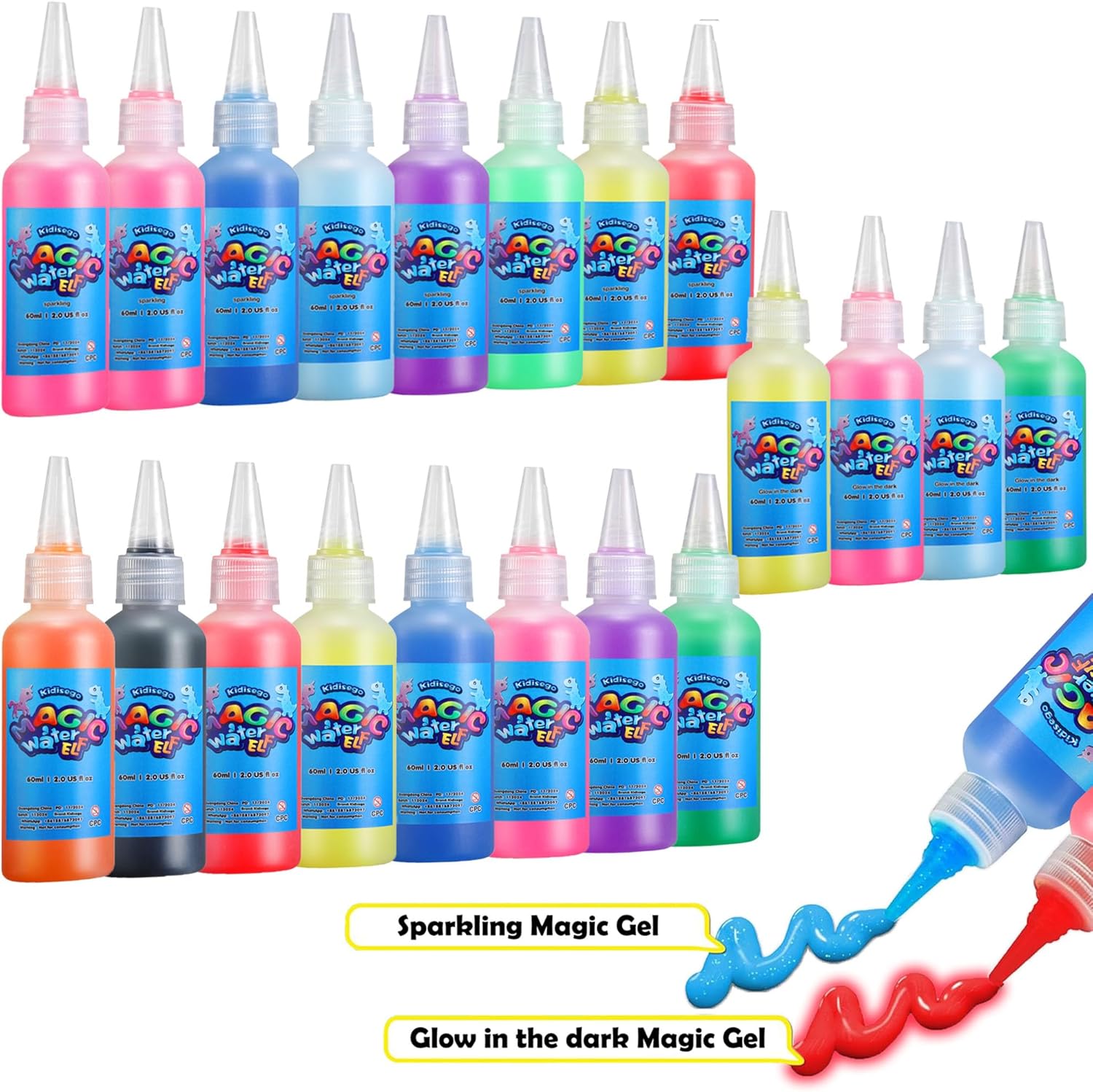 Thumbnail 5 de Kidisego Aqua Fairy Water Gel Kit 20 Colors
