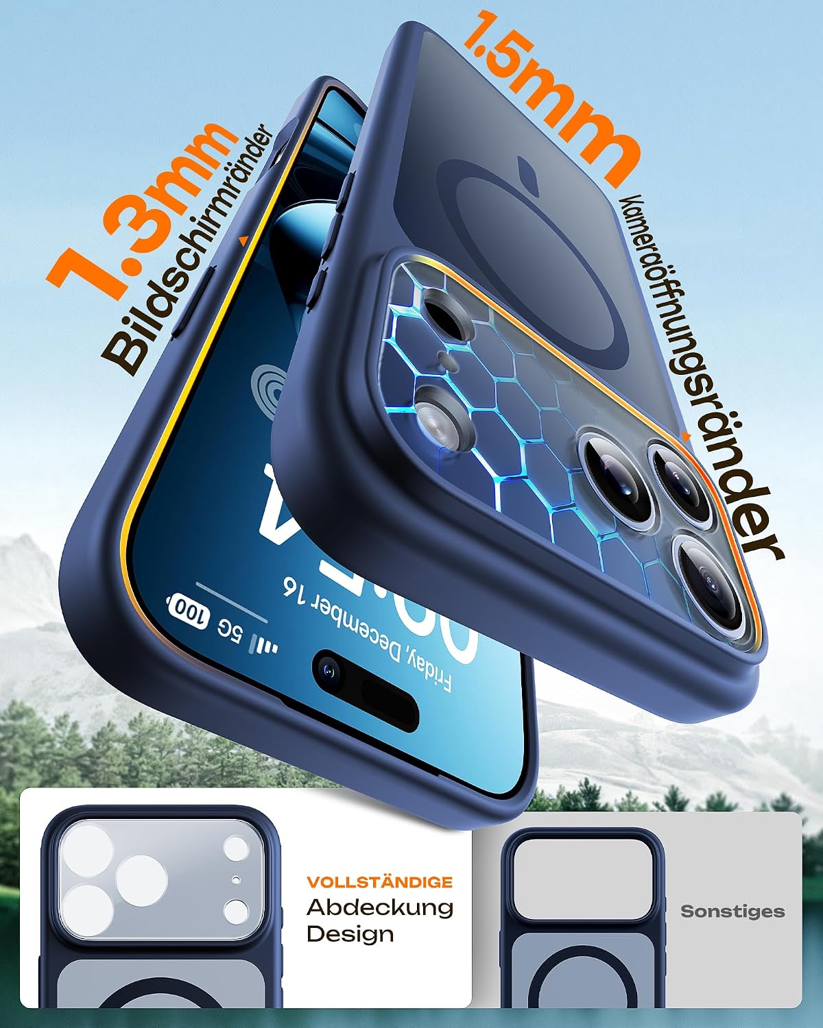 Thumbnail 6 de TOCOL iPhone 17 Pro Max Hülle 6,9" – MagSafe, blau