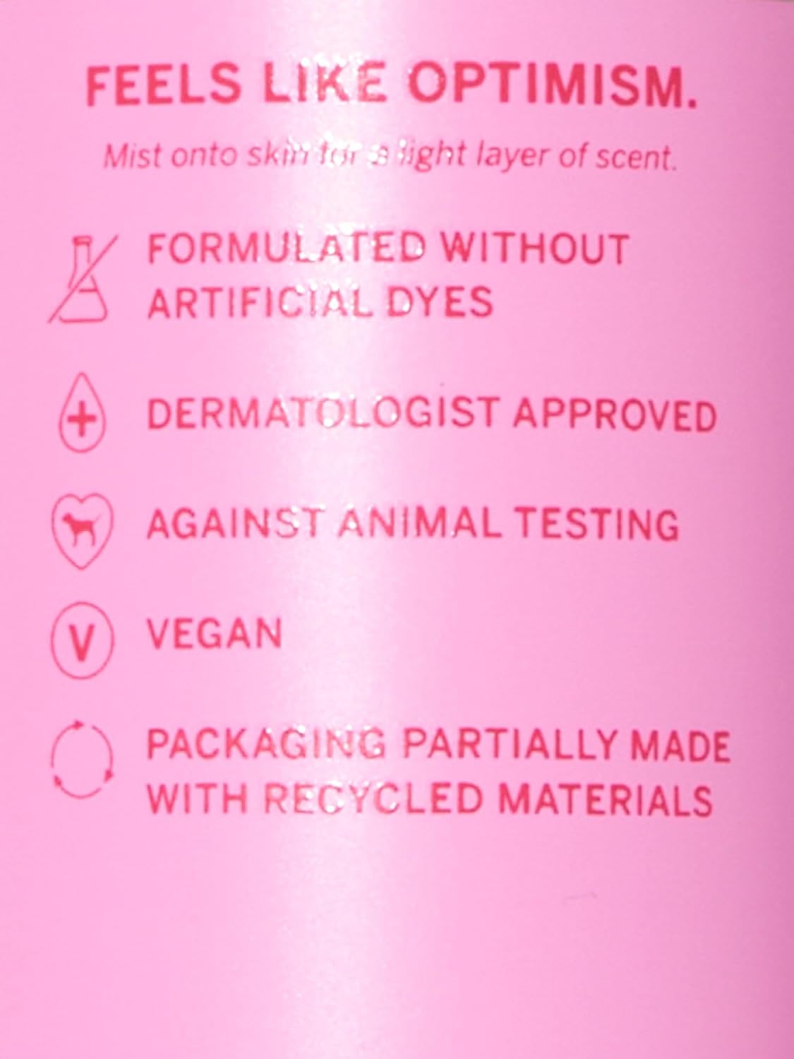 Detalle de Victoria's Secret VIC00124 Pink Fresh & Clean Body Fragrance Mist, 8.4 fl oz