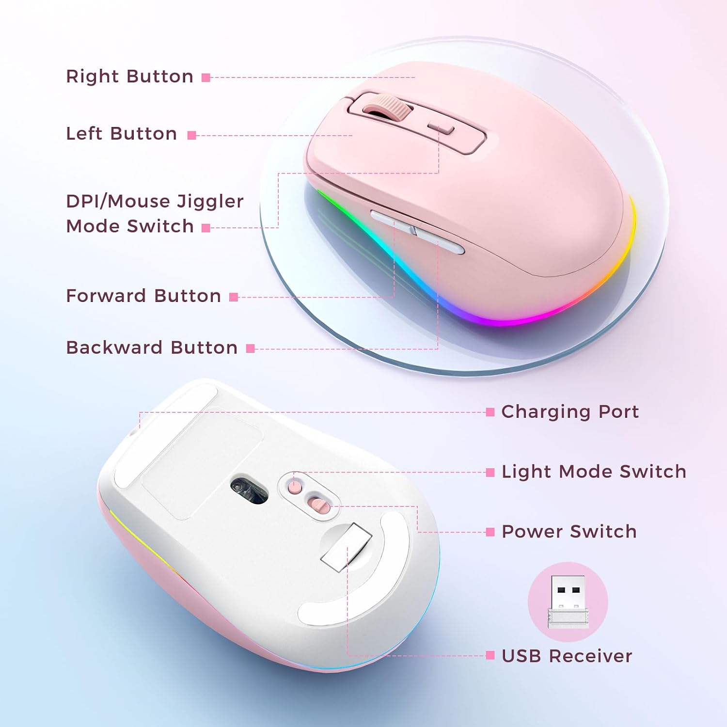 Detalle 2 de Seenda wireless mouse with 4 DPI levels