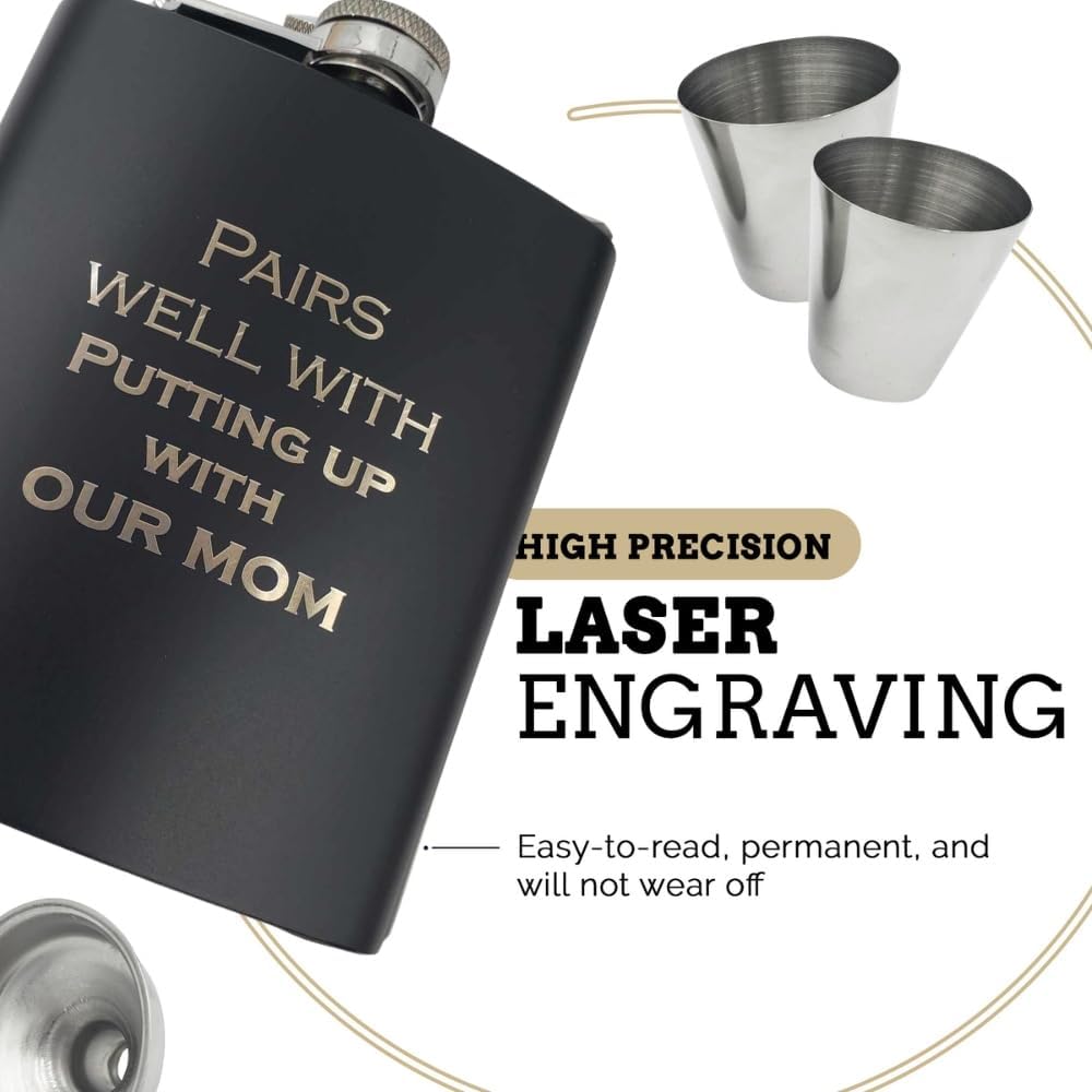 Detalle 2 de Hip Flask Gift Set 7oz