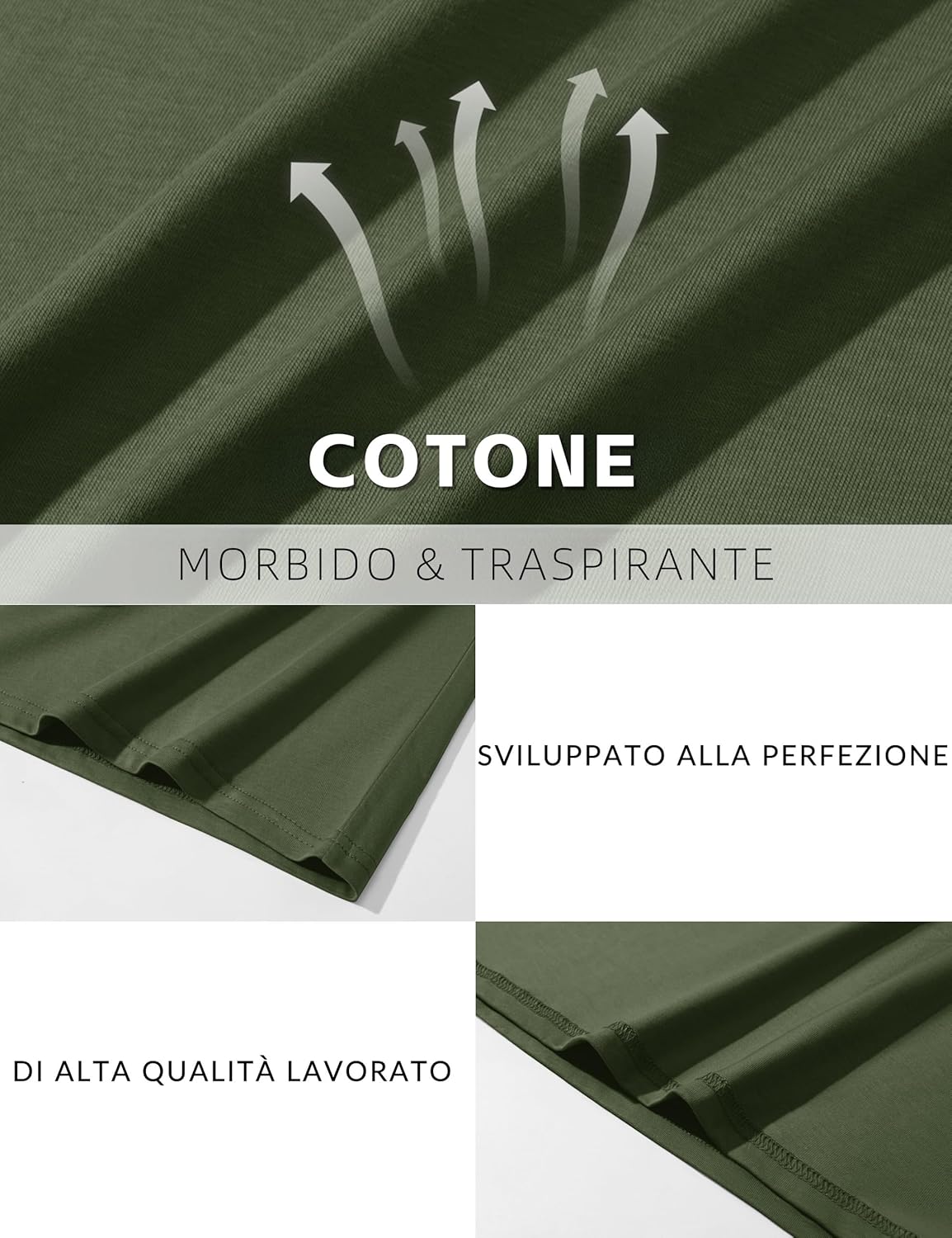 Thumbnail 4 de KEFITEVD Magliette Uomo Henley a Manica Lunga in Cotone – Basic Comfort e Stile Casual