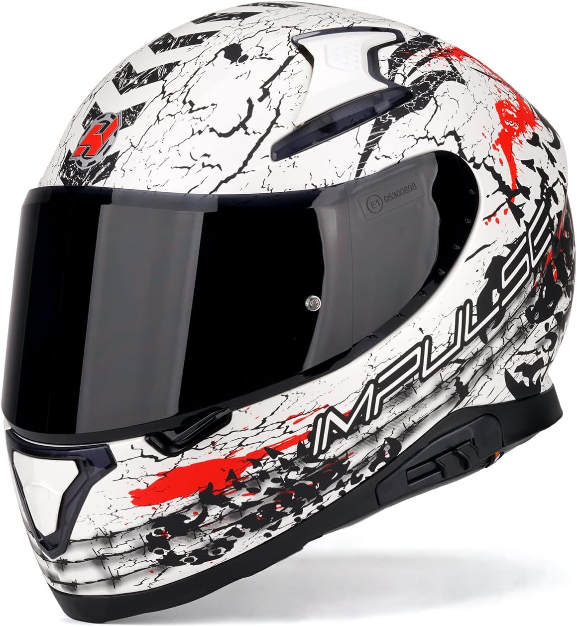 Thumbnail 6 de HAX Impulse Droid Pink Full Face DOT-Approved Motorcycle Helmet (XXL) with Dual Rear Wing, Pinlock Ready