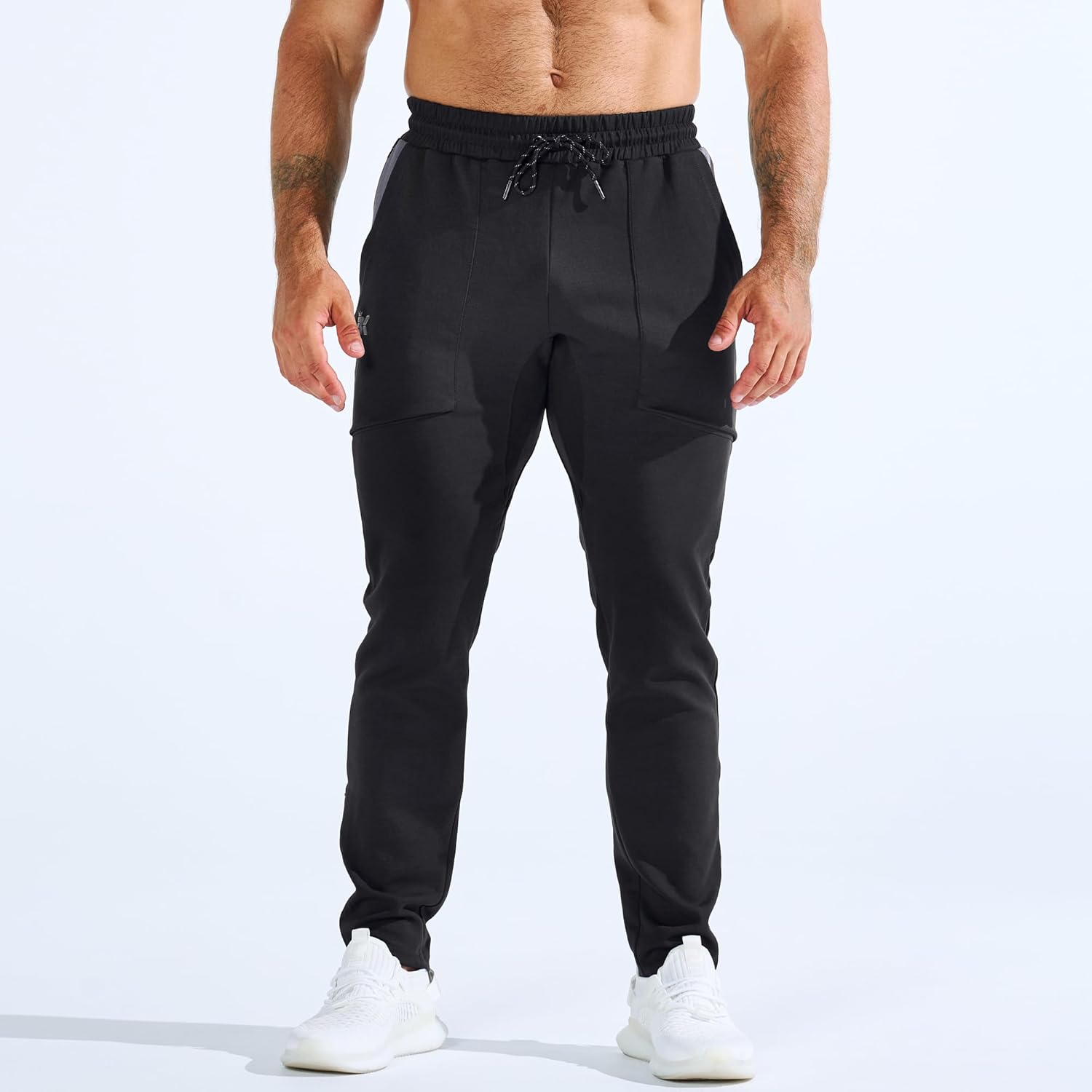 Thumbnail 5 de BROKIG Mens Zero Armor Gym Jogger Bottoms with ankle zips and zipped pockets