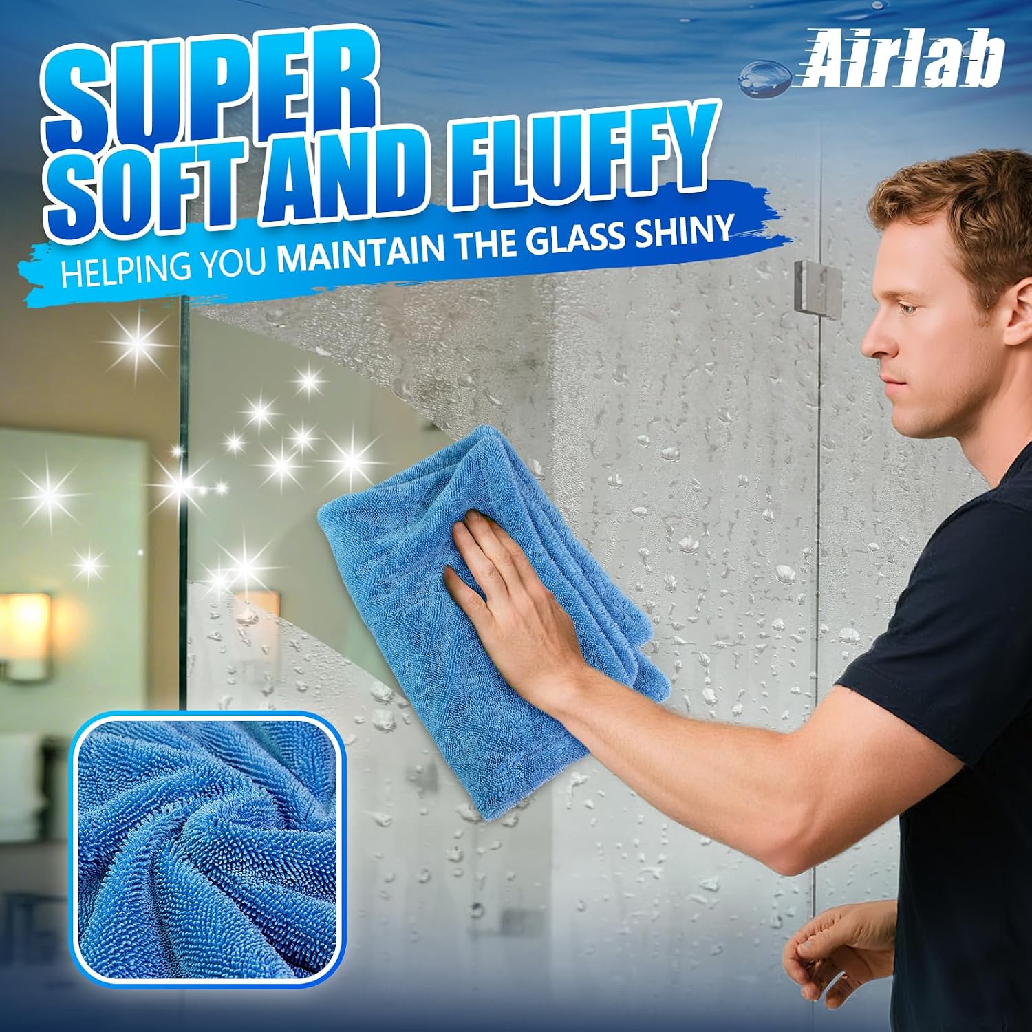 Thumbnail 4 de Airlab 1200GSM Extra Thick Absorbent Microfibre Drying Towel