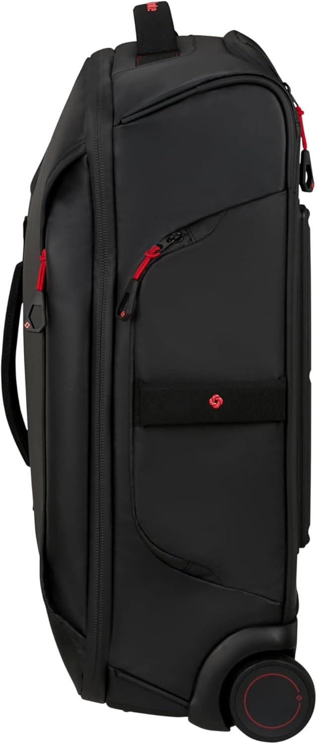 Detalle de Samsonite Paradiver Light: Reisetasche mit Rollen (55 cm) – Handgepäck, 48.5 L, wasserabweisend, 2 Rollen, Schwarz
