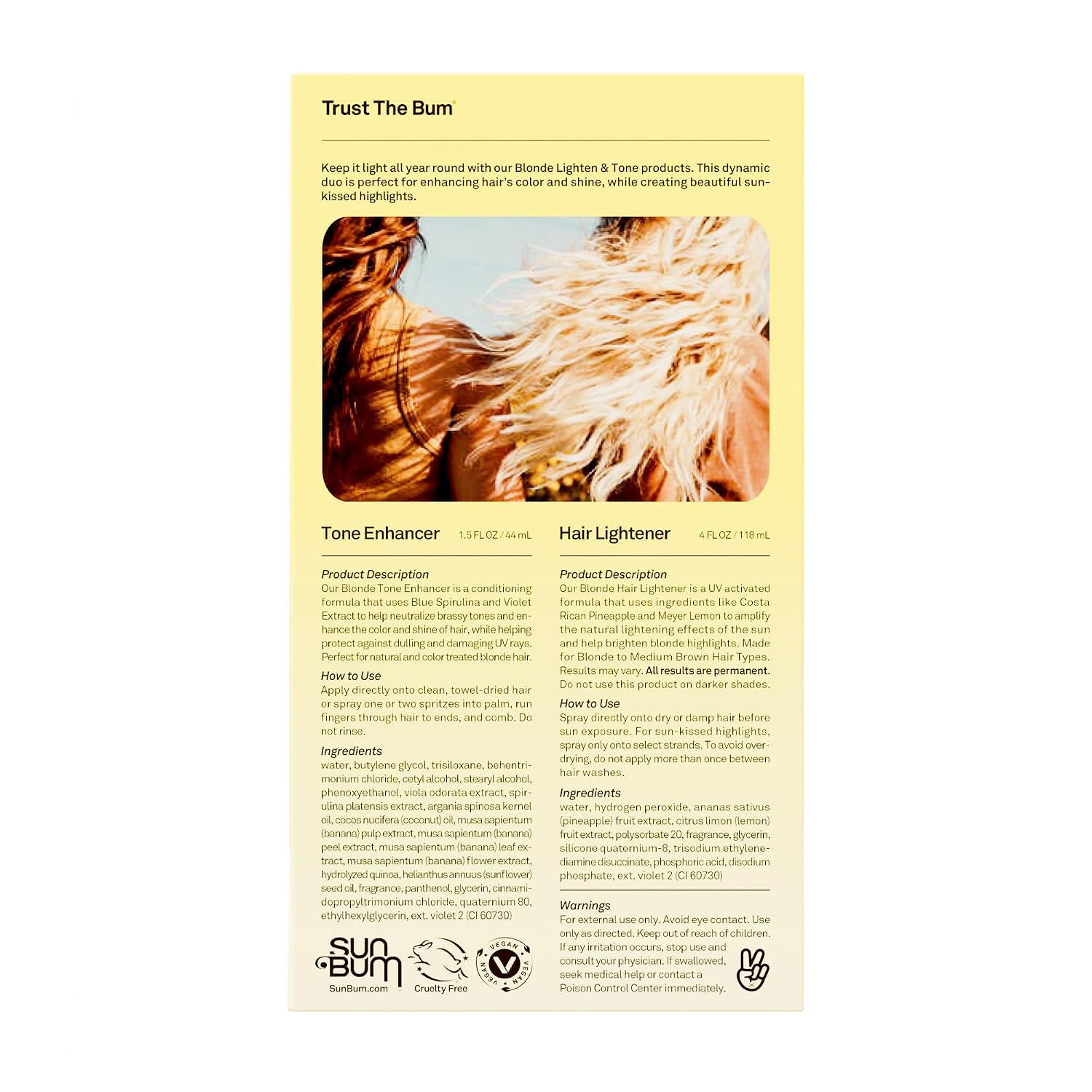 Thumbnail 6 de Sun Bum Lighten and Tone Travel Kit for Blonde Hair 4 oz