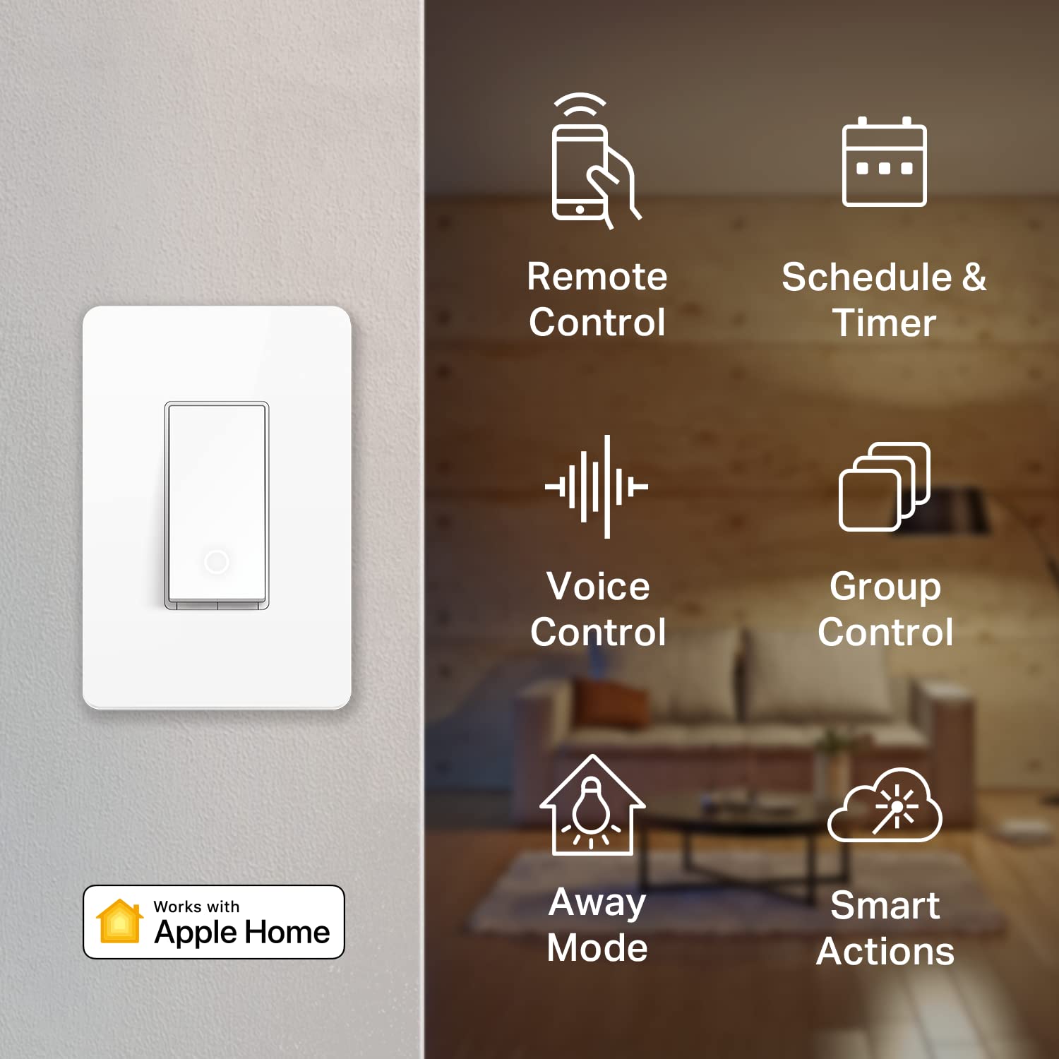Detalle de Kasa Smart KS200P3 Apple HomeKit Light Switch 3-pack