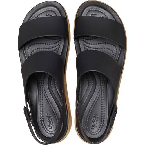 Detalle de Crocs Women Brooklyn Low Wedge – Black/Cashew (UK 3)