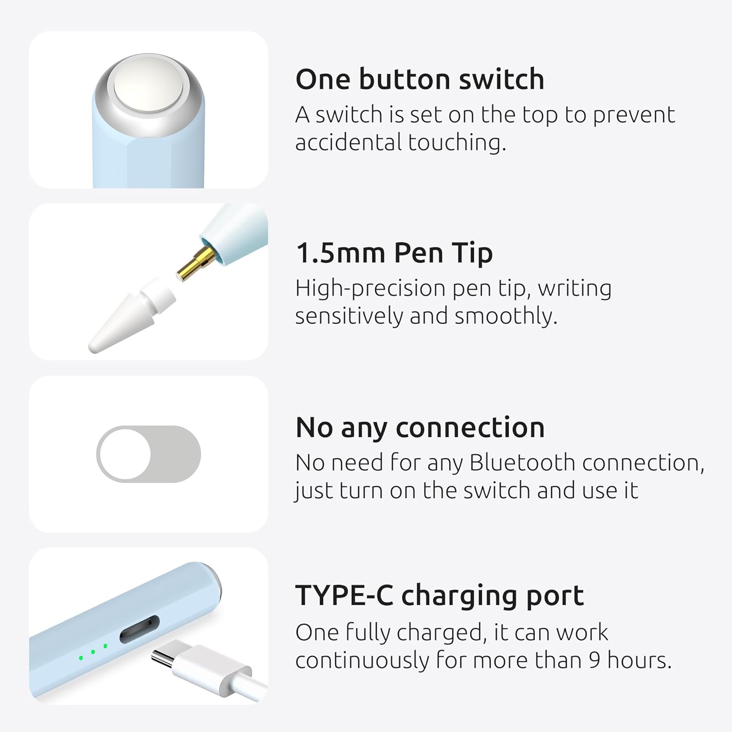 Thumbnail 4 de OASO Stylus Pen for iPad with Palm Rejection & Tilt – Broad iPad compatibility