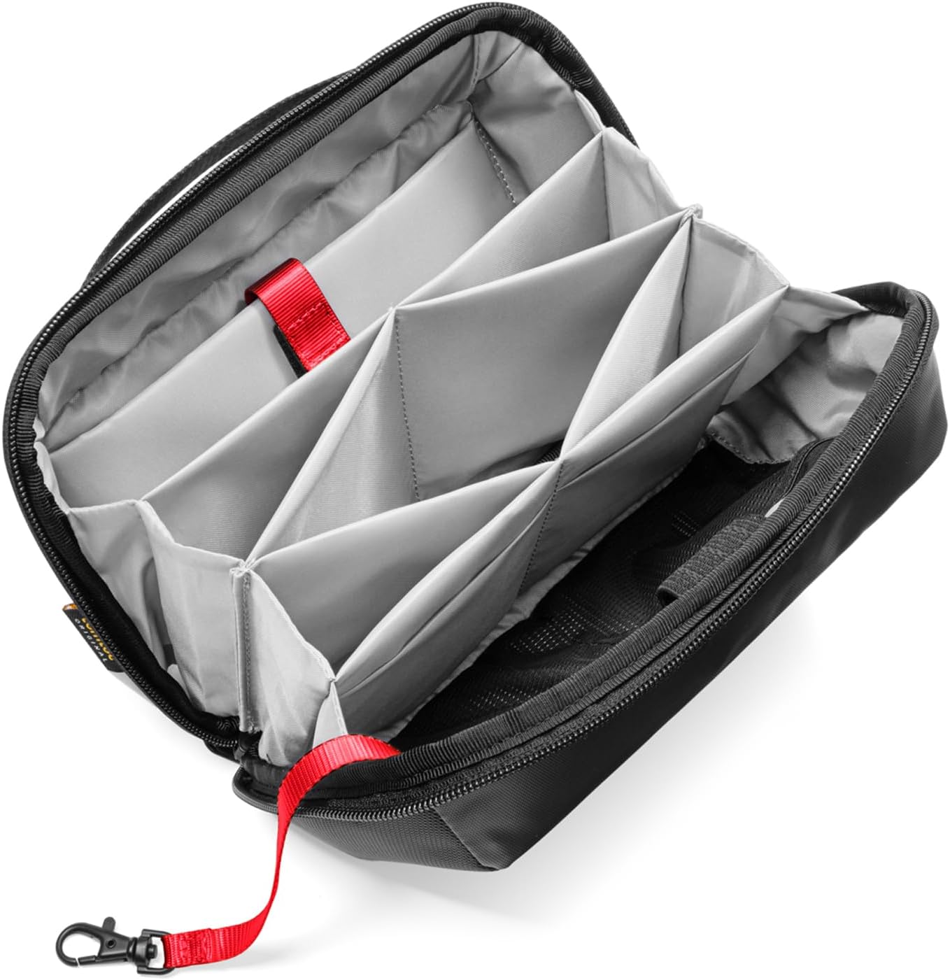 Detalle de tomtoc Kabeltasche/Zubehörtasche für Elektronik – Tech Pouch für Kabel, Adapter, Festplatte & Karten, schwarz