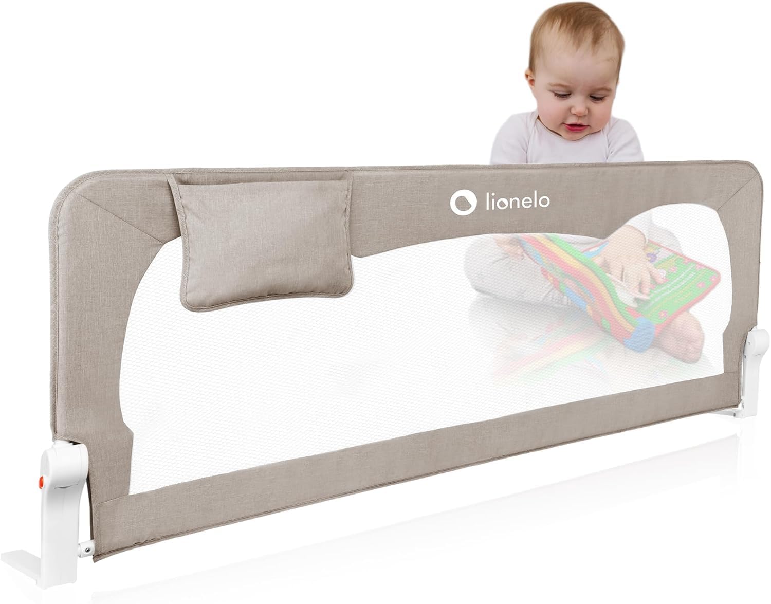 Thumbnail 6 de LIONELO Bed Rail Guard Hanna 150L x 66H cm: Extra-Tall Universal Safety Barrier