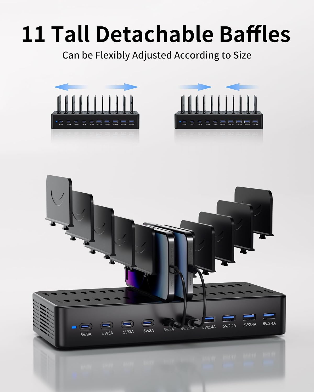 Thumbnail 4 de 100W 10-Port USB Charging Station