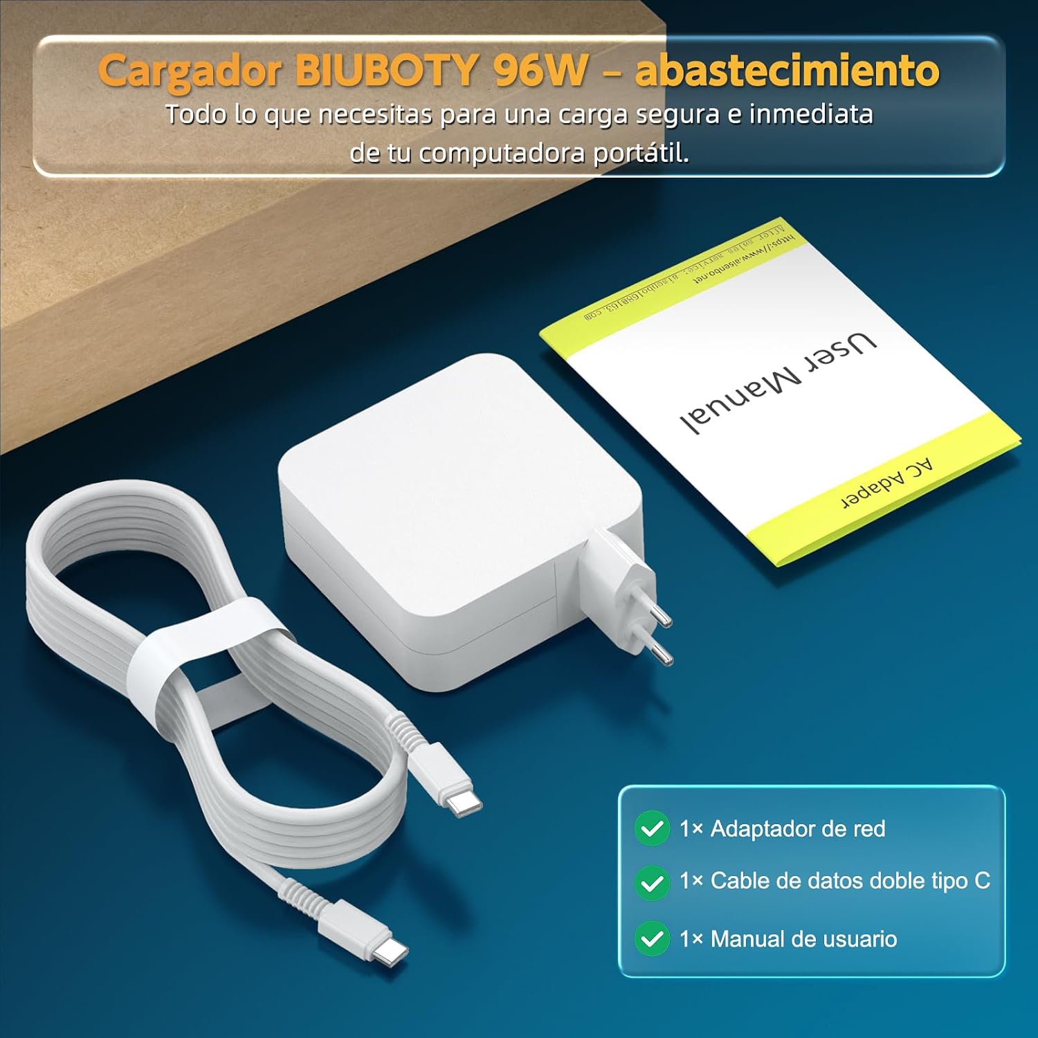 Thumbnail 6 de BIUBOTY Cargador 96W USB C para MacBook