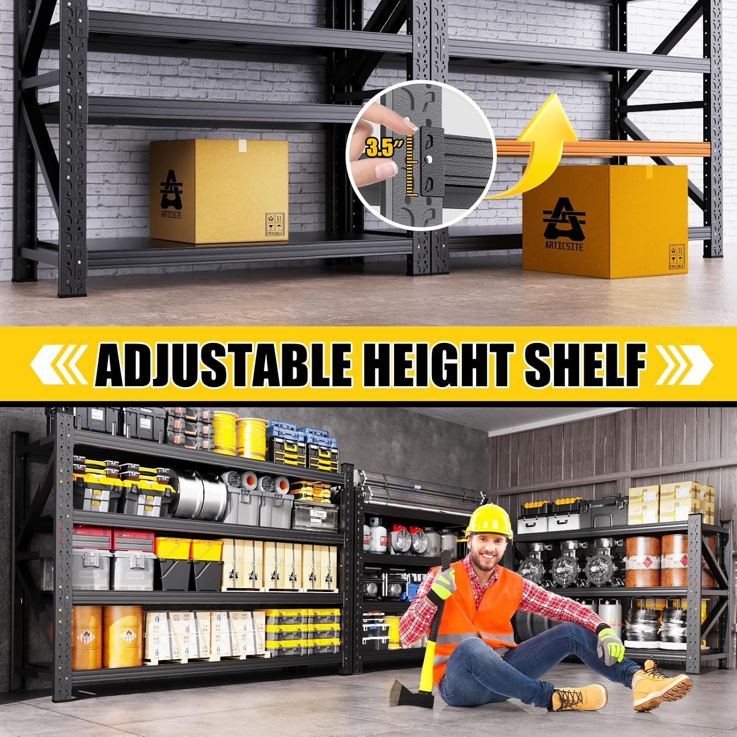 Detalle 2 de Garage Shelving Unit, 79-Inch Width