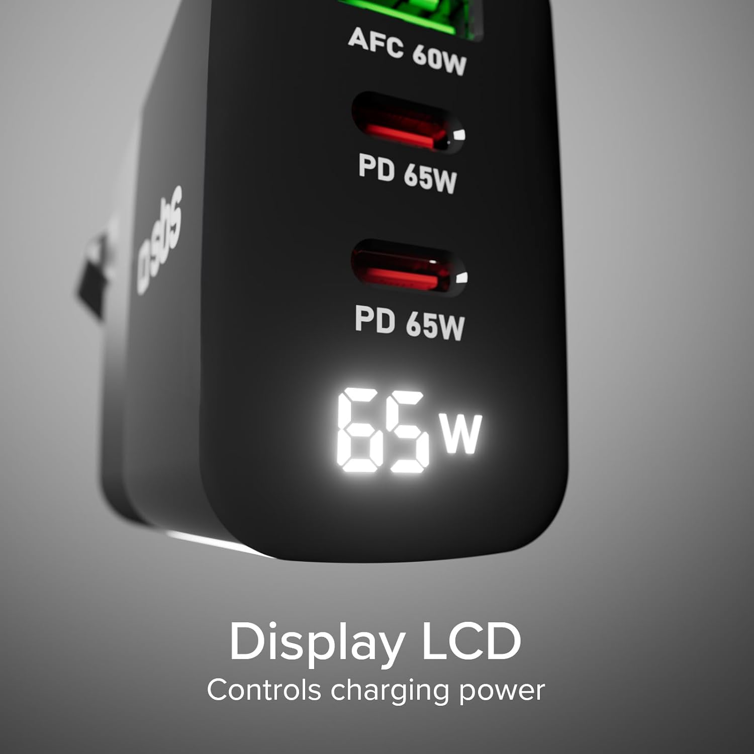 Thumbnail 3 de SBS Cargador USB-C 65 W con pantalla LCD
