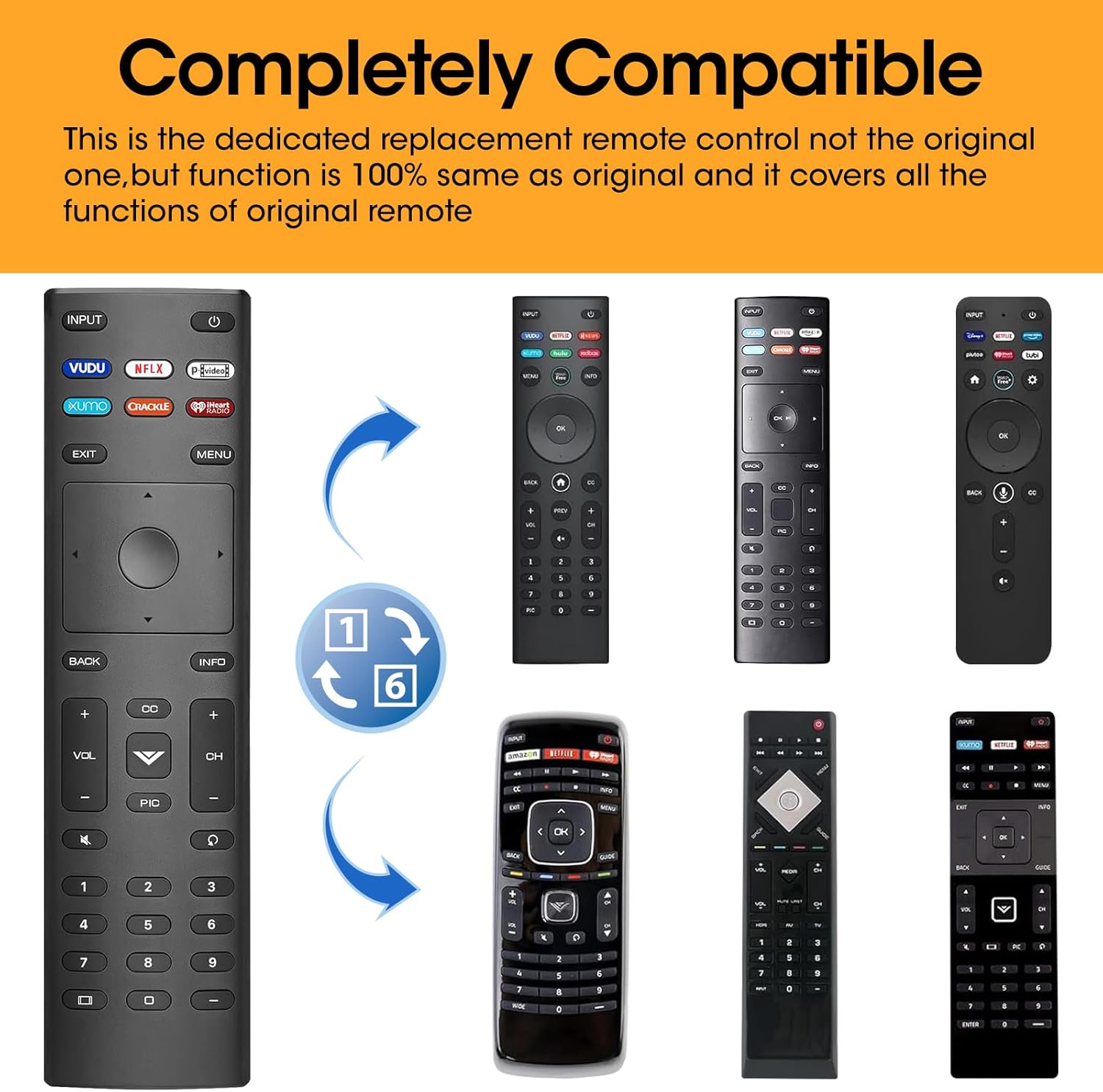 Detalle de VIZIO 3-Pack Remote Replacement