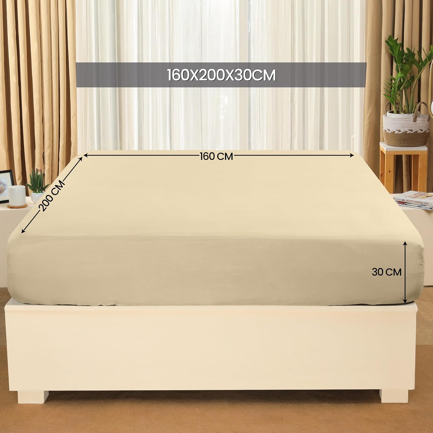 Thumbnail 2 de Utopia Bedding Sabana Bajera Microfibra 160x200x30 cm