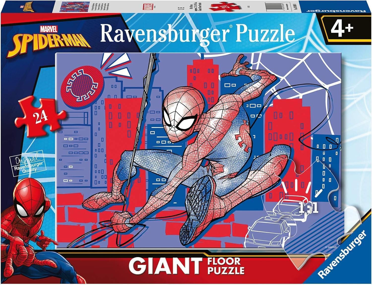 Detalle de Ravensburger Puzzle Spider-Man 24 pièces 3+ 🧩