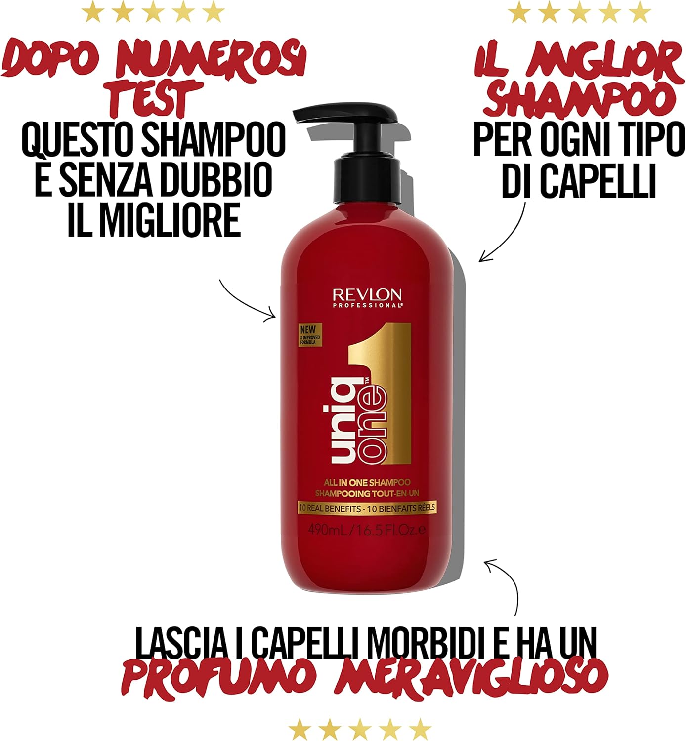 Thumbnail 1 de Revlon Professional UniqOne All In One Shampoo Capelli 10 Benefici Realizzati, 490 ml