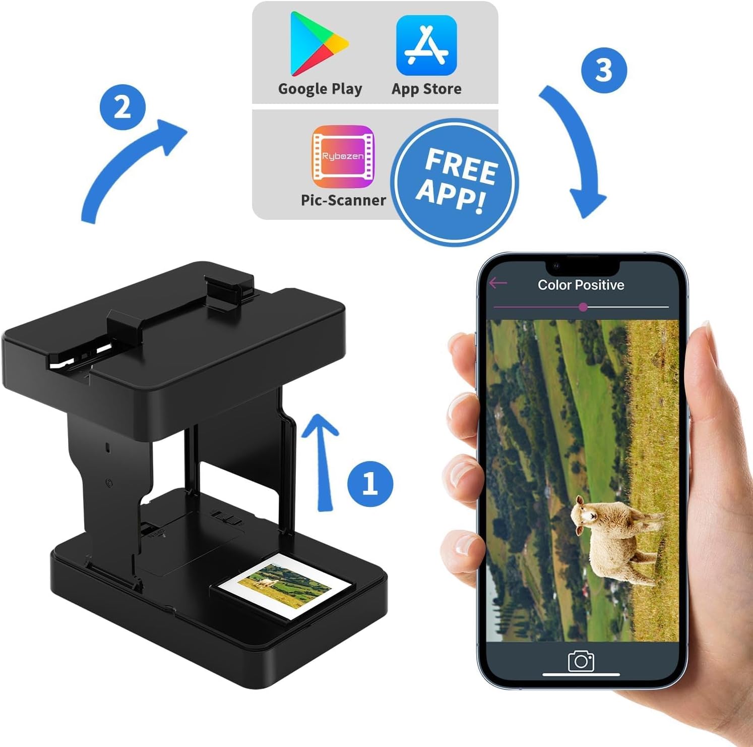 Thumbnail 4 de DigitConvert Slide Viewer Mobile Film Scanner 35mm