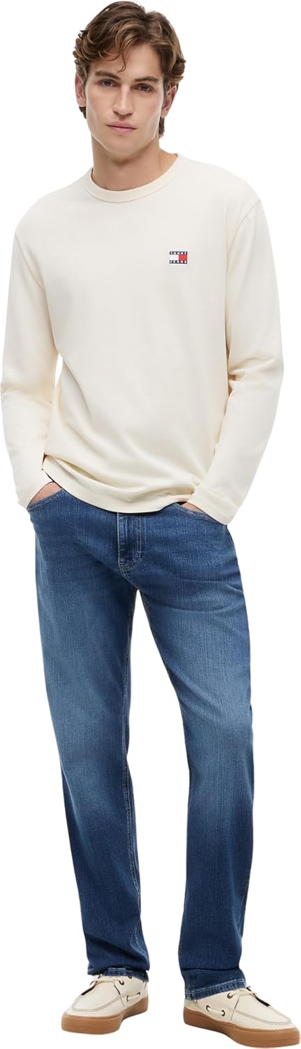 Detalle de Tommy Jeans Herren Jeans Ryan Slim Stretch mit 5 Taschen – bequemes Slim-Fit mit Elasthan