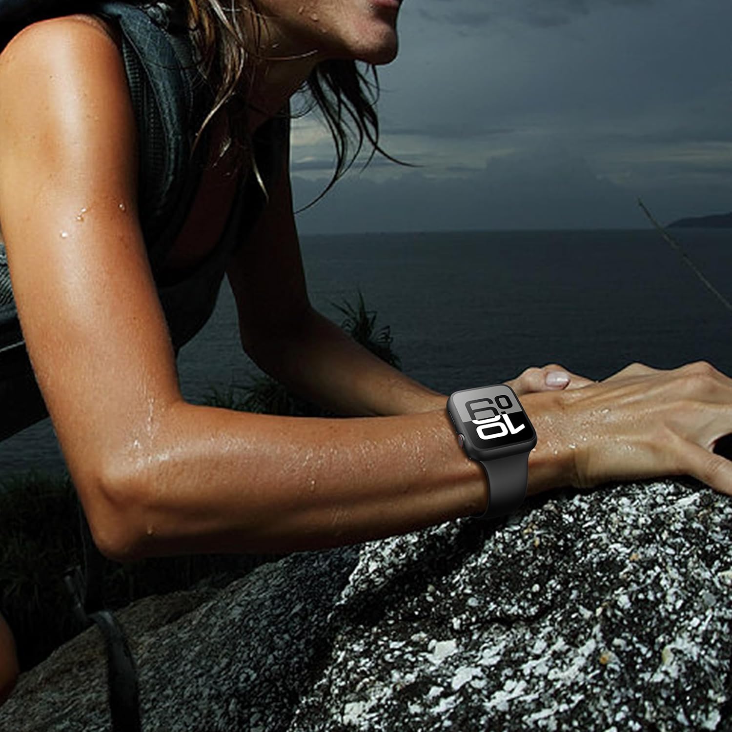 Thumbnail 6 de Misxi 2-Pack Tempered Glass Case for Apple Watch Series 11 & 10, 46mm