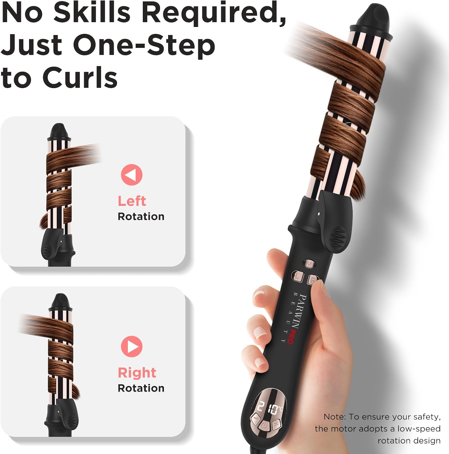 Thumbnail 1 de Rotating Curling Iron, 32mm/1.25 inch Automatic Hair Curler with Nano Titanium Coating