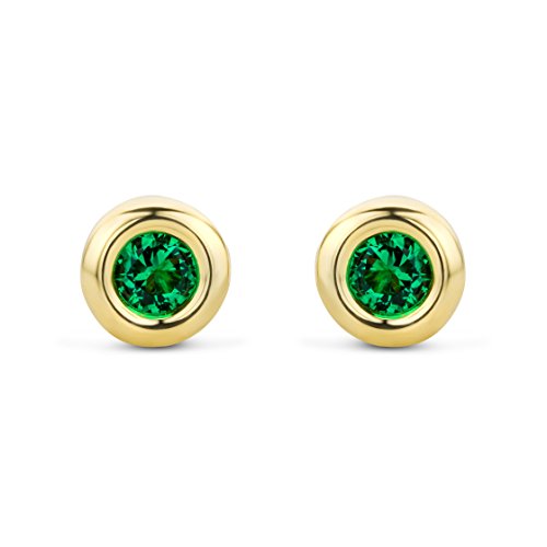 Detalle 2 de Miore Mujer 9 k (375) Oro amarillo con esmeralda verde – Estuche azul y certificado de autenticidad