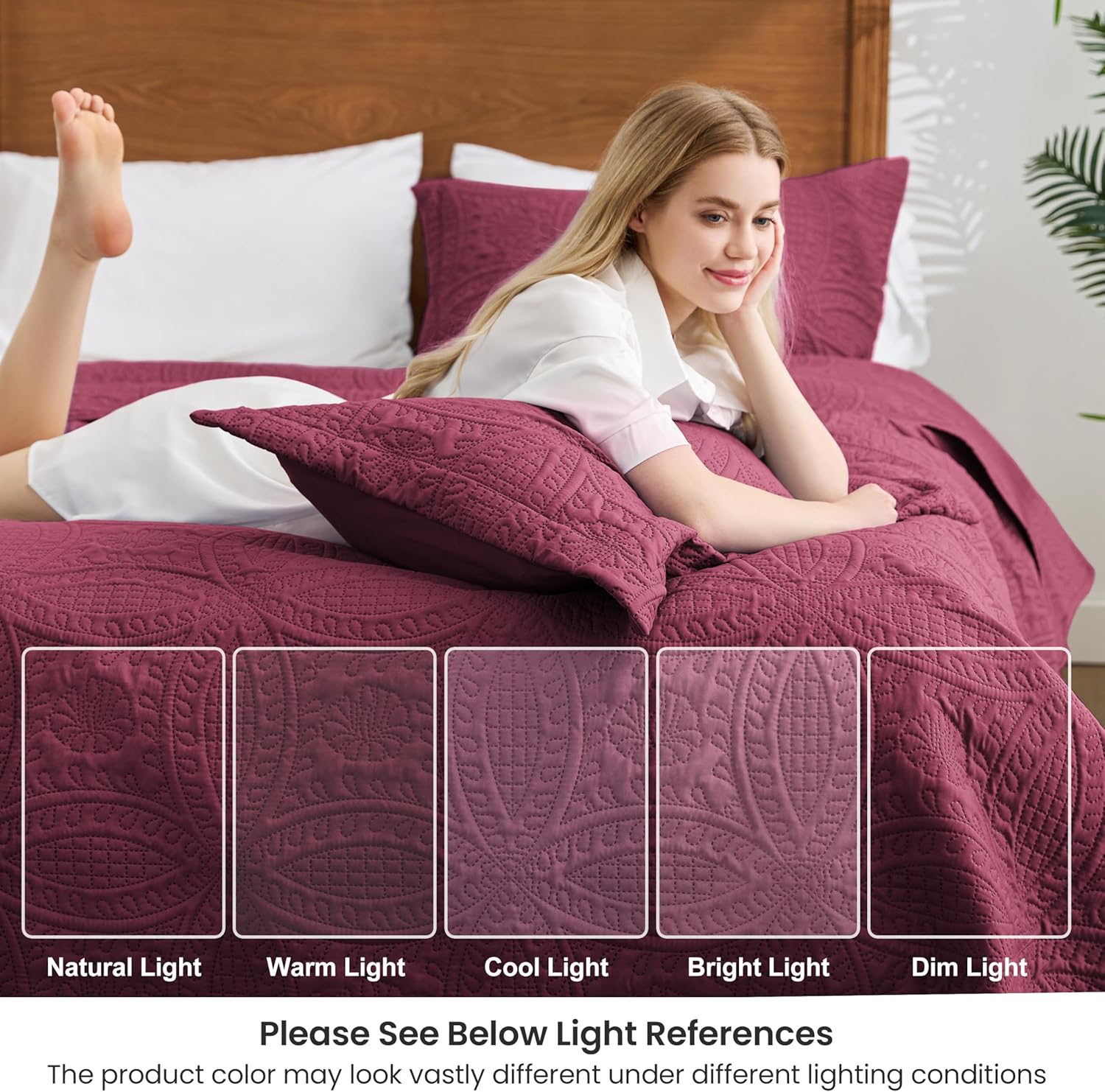 Thumbnail 5 de Love's Cabin California King Quilt Set 3-Piece