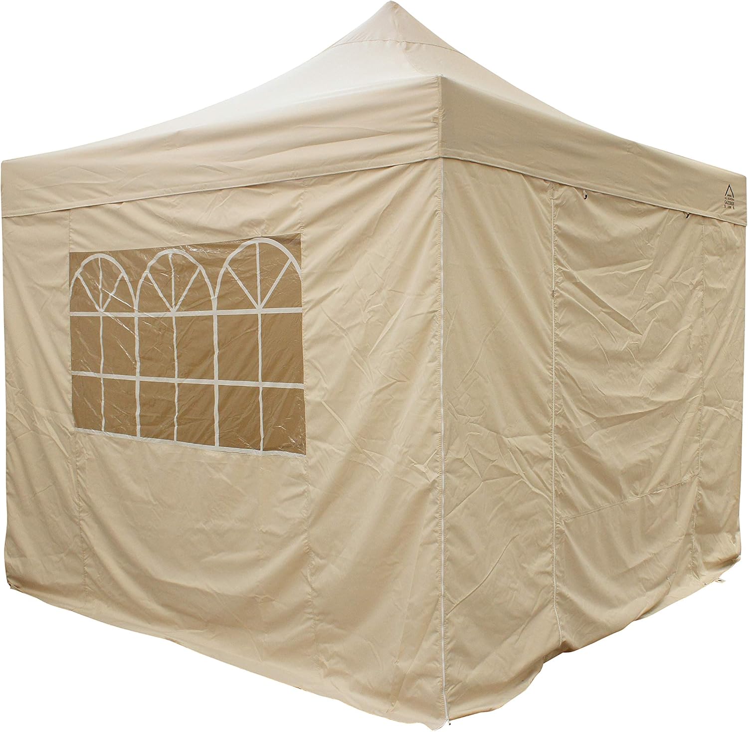 Thumbnail 1 de All Seasons Gazebos 2.5x2.5m Pop Up Gazebo con 4 pareti, accessori e borsa con ruote – beige