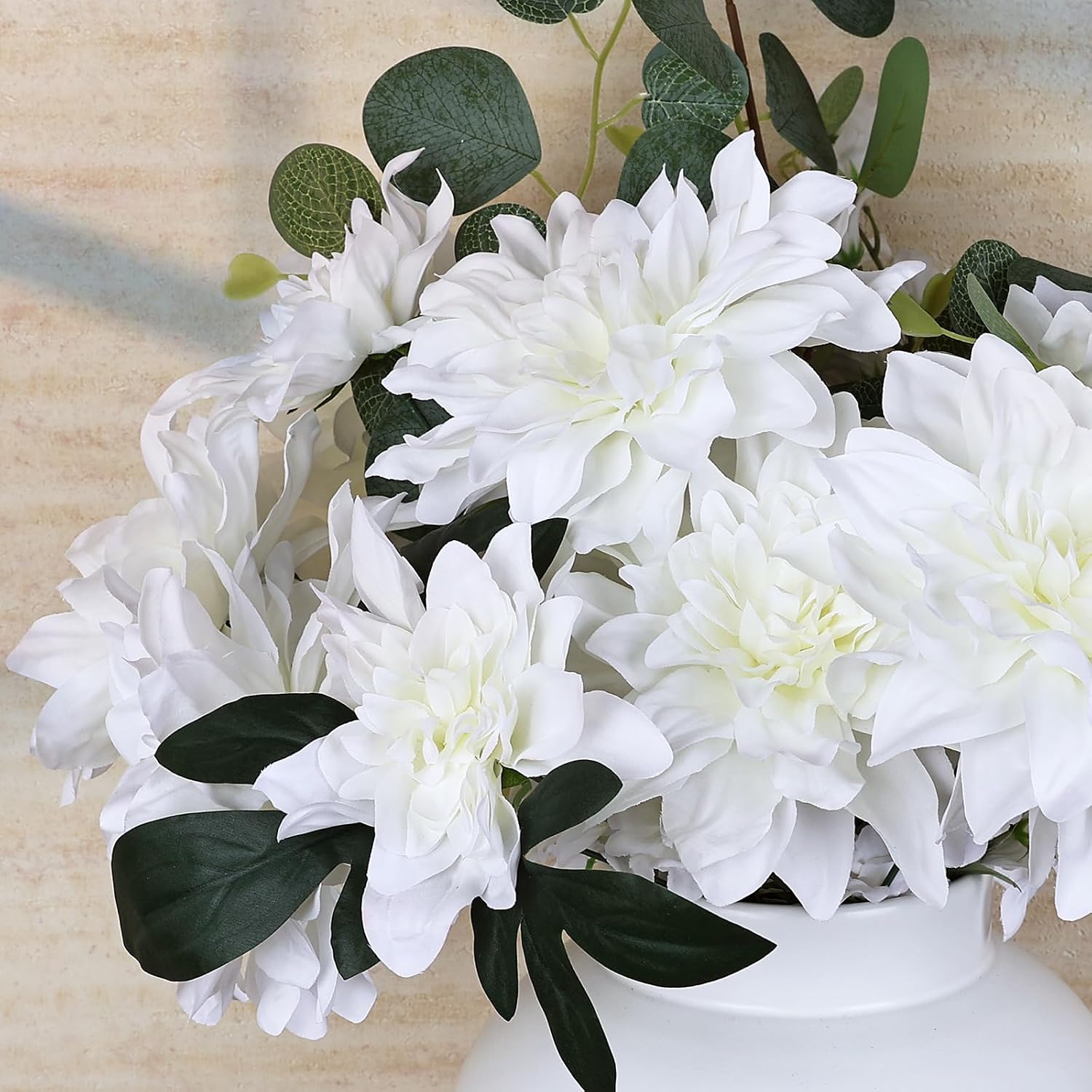 Detalle de XOETCP Artificial Dahlia Flowers, Silk