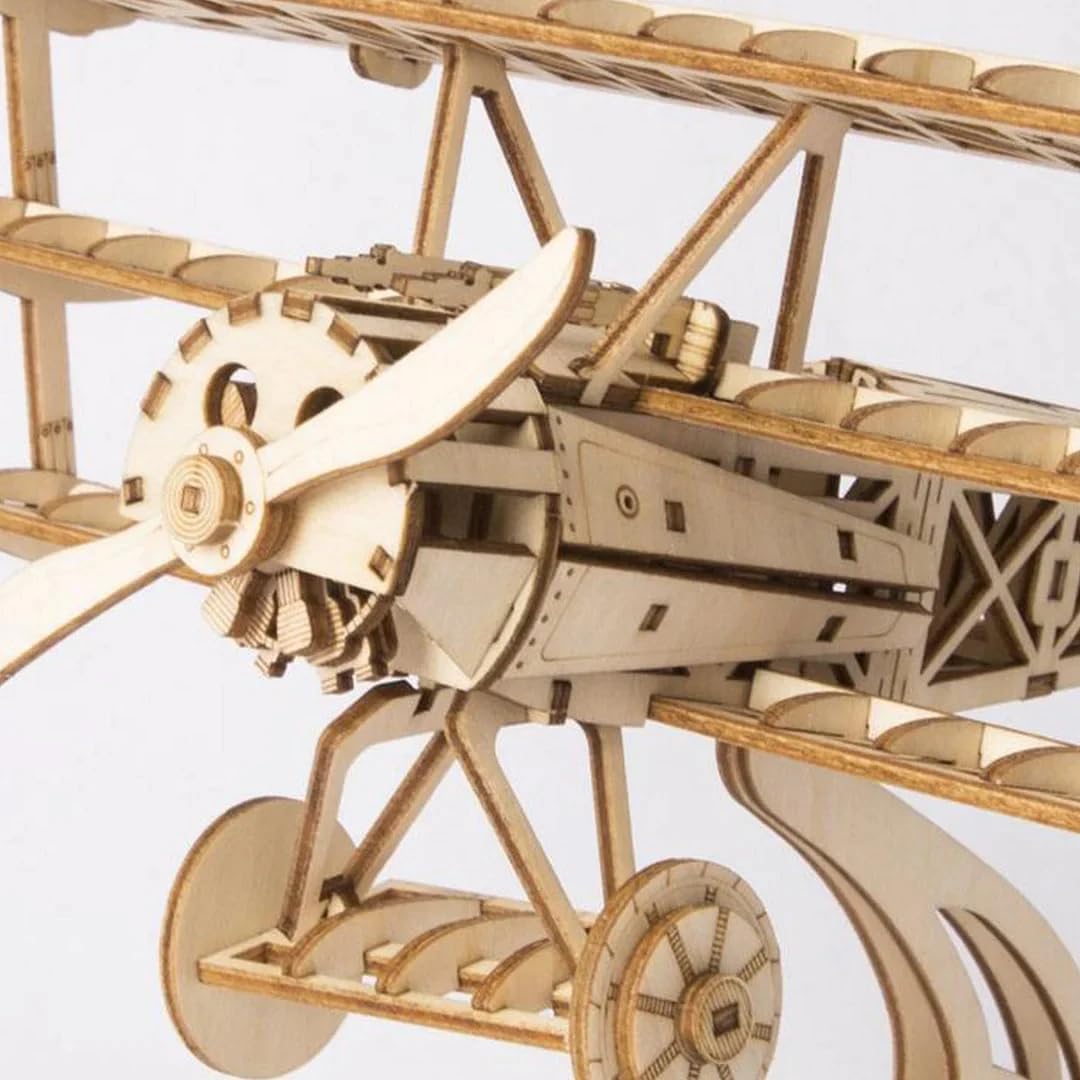 Detalle de ROBOTIME ROKR TG301 Avion 3D en puzzle bois