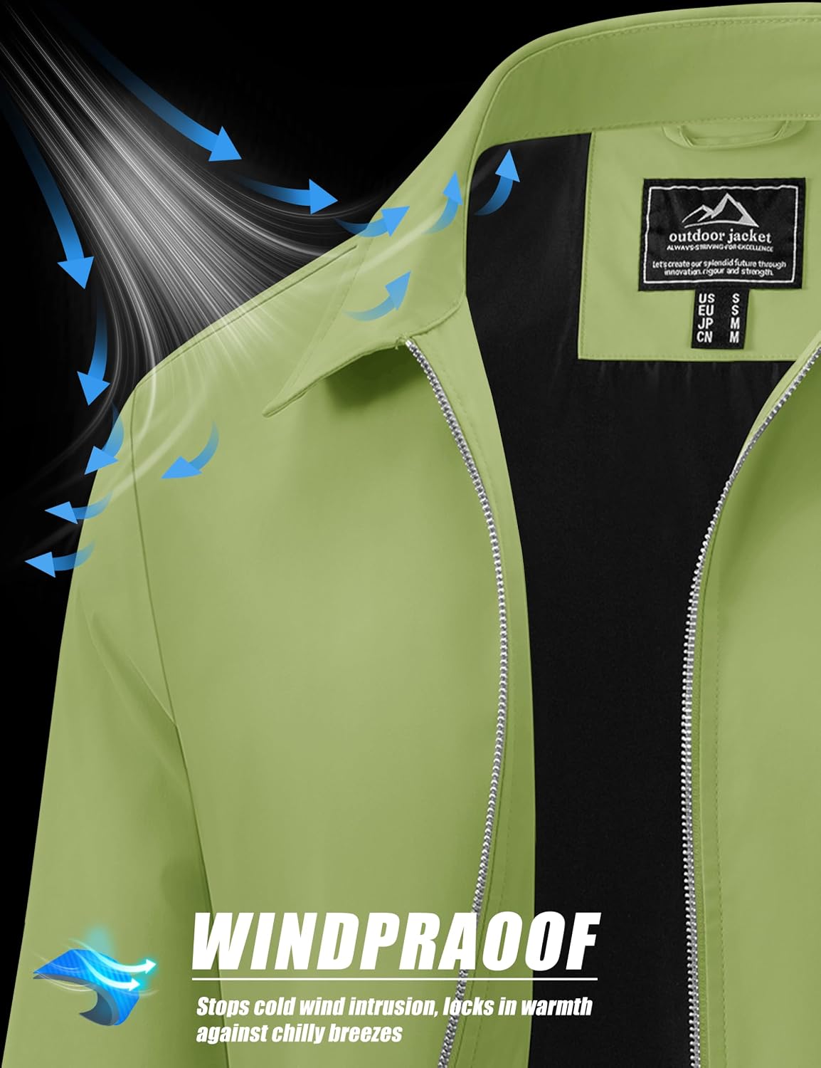 Thumbnail 4 de Cotrasen Men's Windbreaker Jacket Polyester