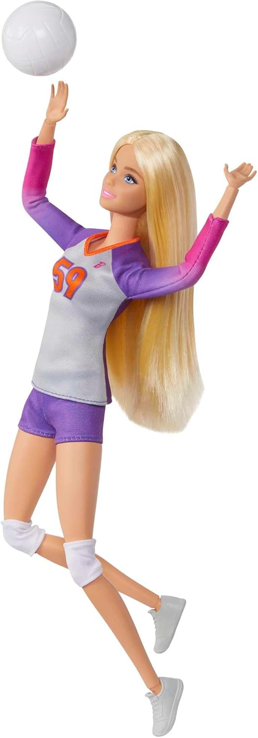 Thumbnail 1 de Barbie Métiers Poupée Articulée Joueuse de Volleyball — ensemble complet 3+ ans, HKT72