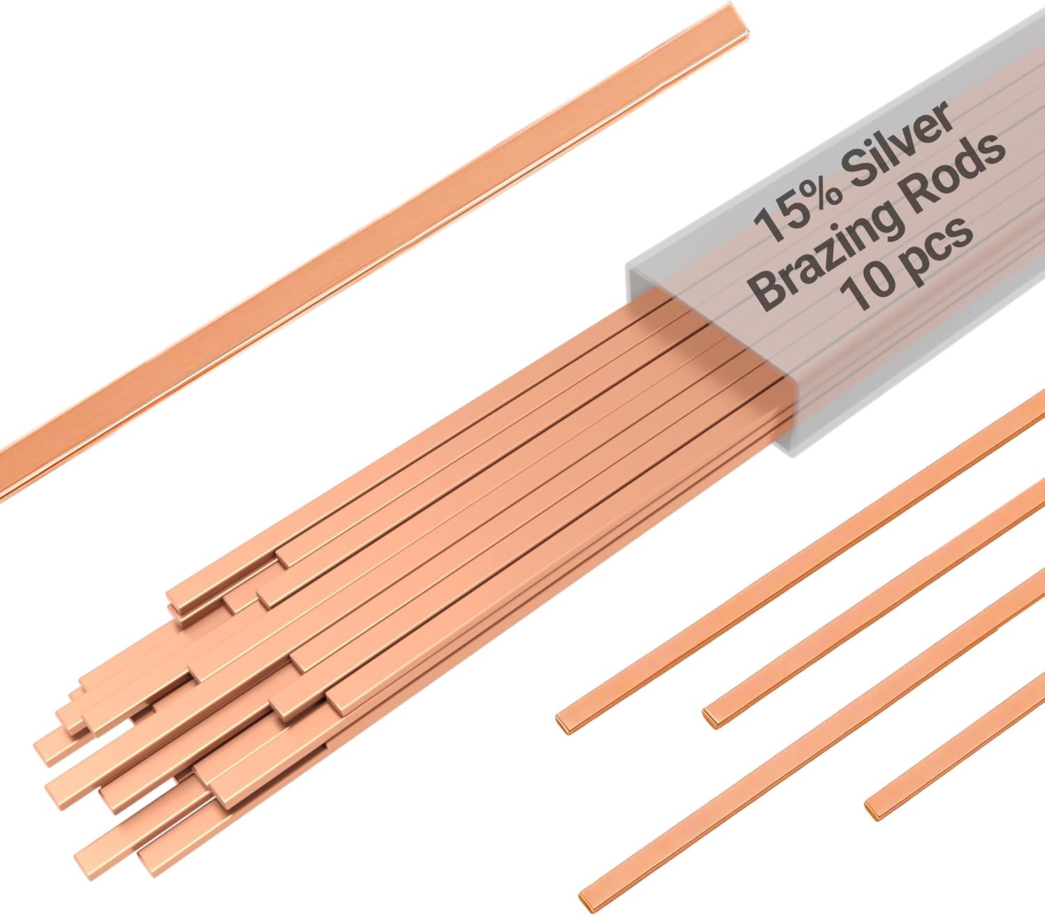 Thumbnail 6 de 15% Silver BCuP-5 Brazing Rods, 20 Sticks: Silver Solder for HVAC & Refrigeration