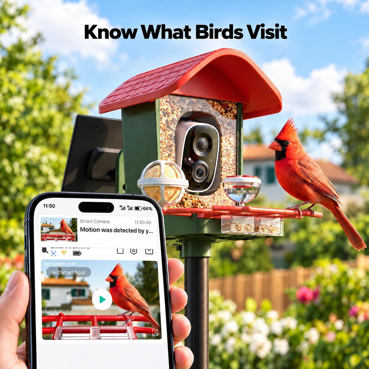 Thumbnail 1 de Cadrali Smart Bird Feeder, 3K HD