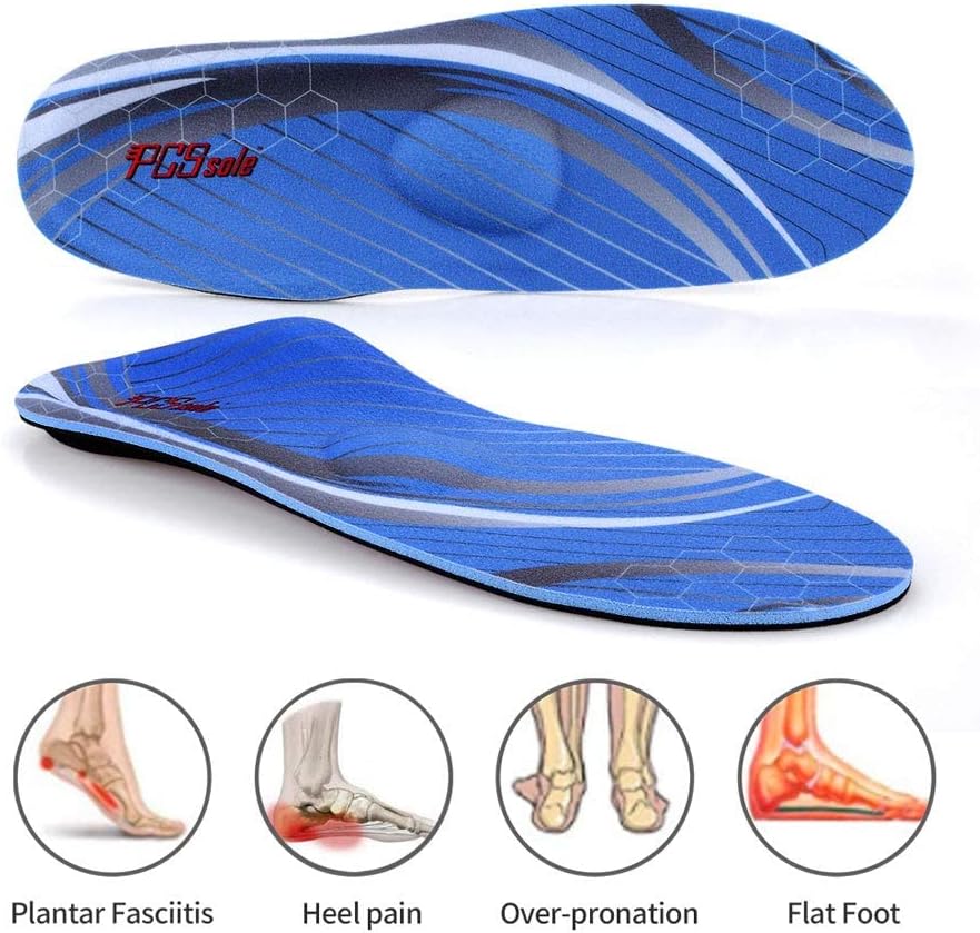 Detalle de PCSsole orthopädische Einlegesohlen für Arbeitsschuhe, Freizeit & Sport – Komfort für Herren und Damen