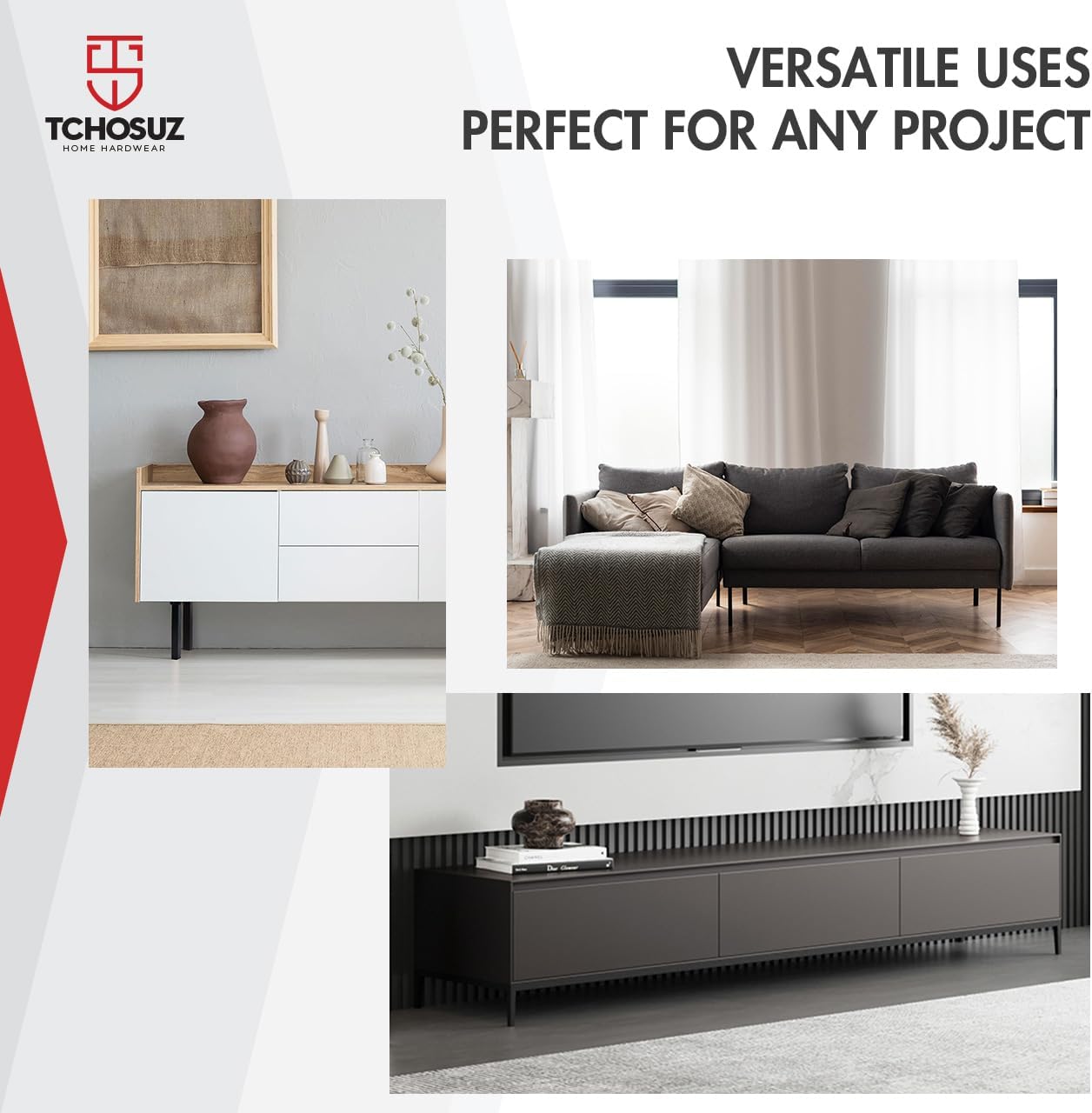 Detalle 2 de Metal Furniture Legs, 6-inch