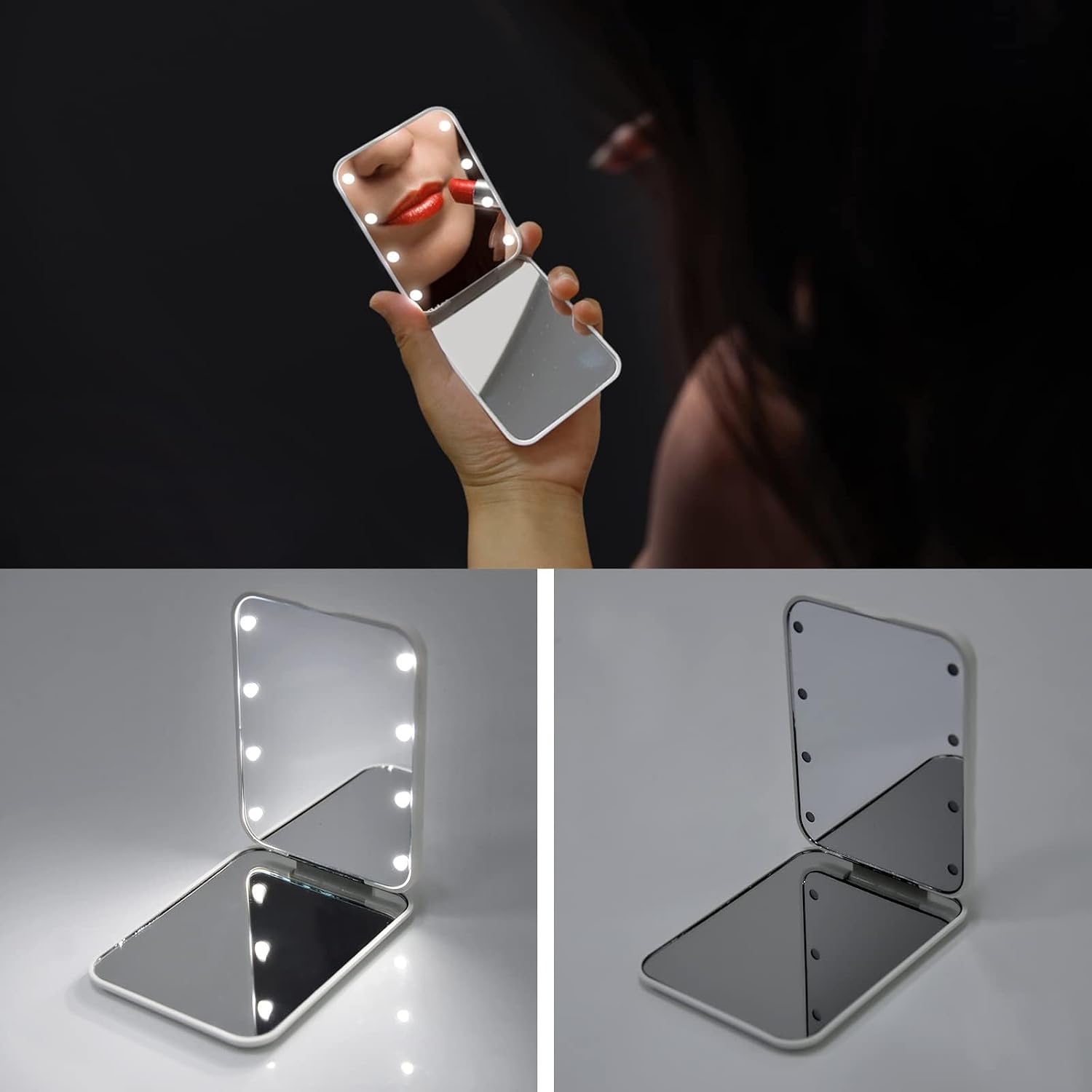 Detalle 2 de Kintion Pocket Mirror 1X/3X LED with Light