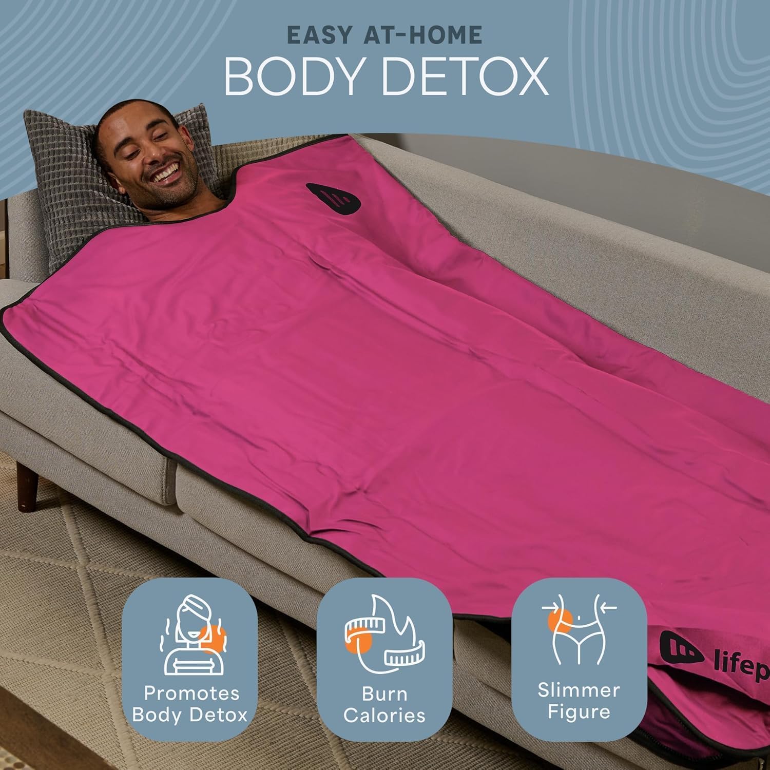 Detalle 2 de Lifepro infrared sauna blanket with 9 heat levels