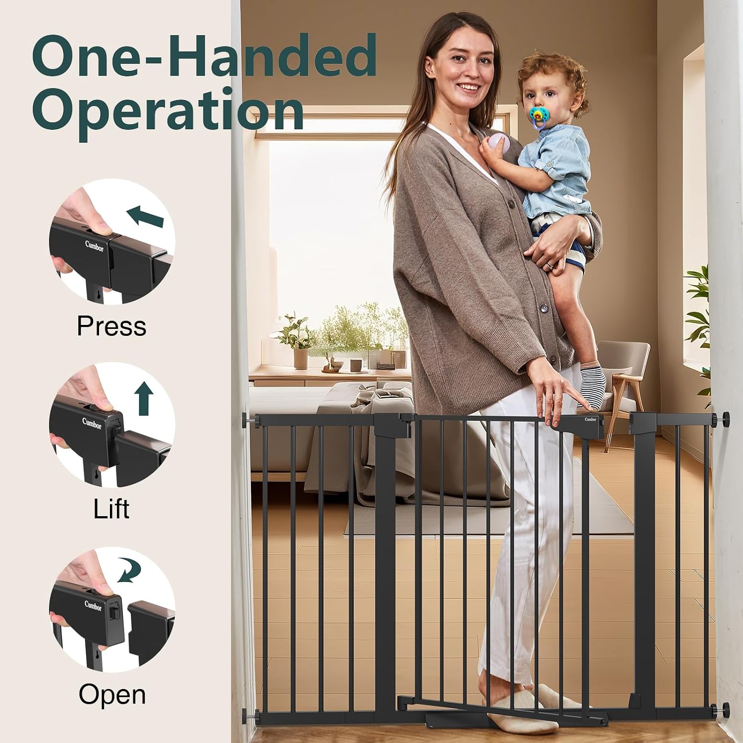 Thumbnail 6 de Cumbor Baby Gate 30.5" tall 🚪