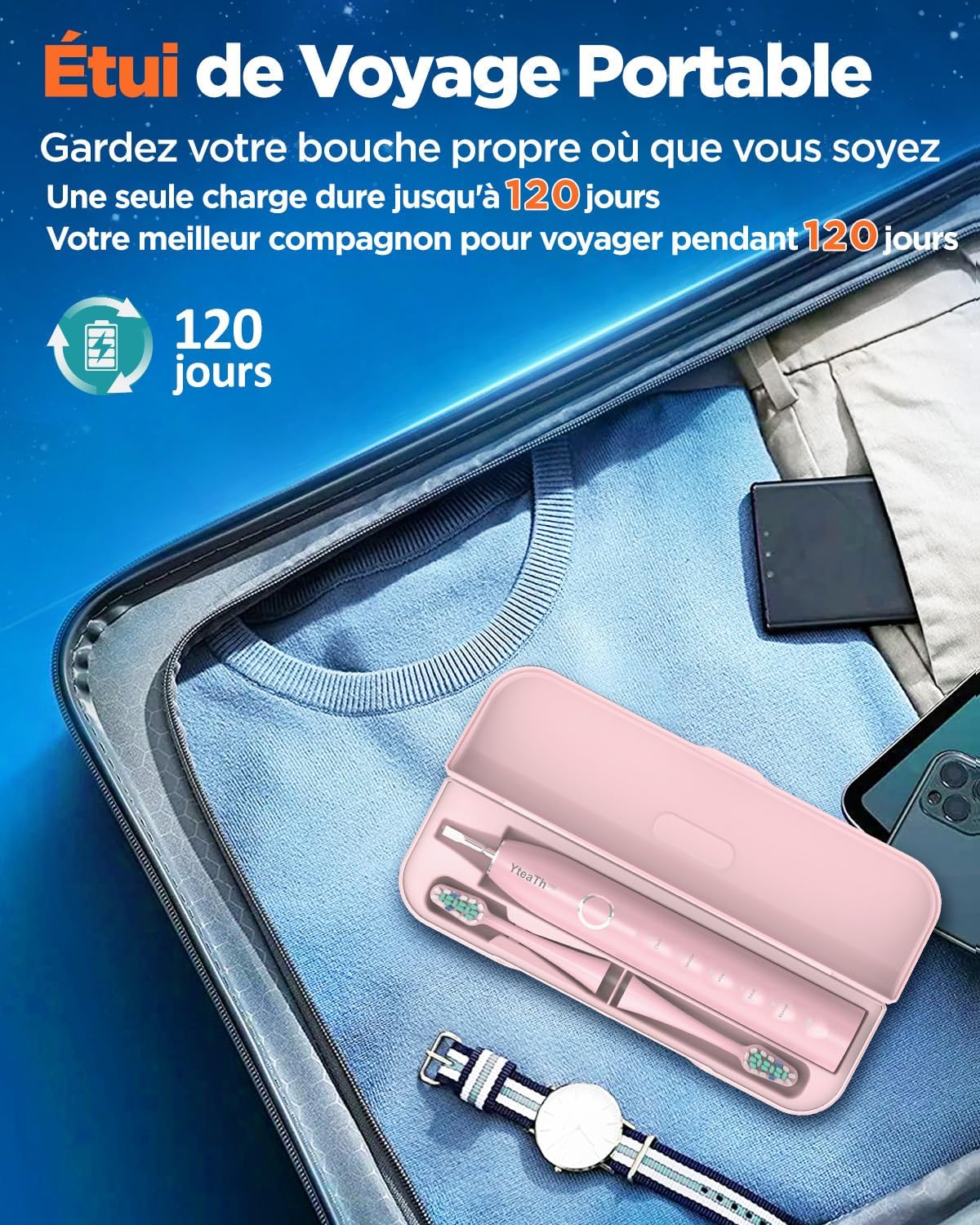 Thumbnail 5 de Brosse À Dent Électrique Soniques Rose Cerise
