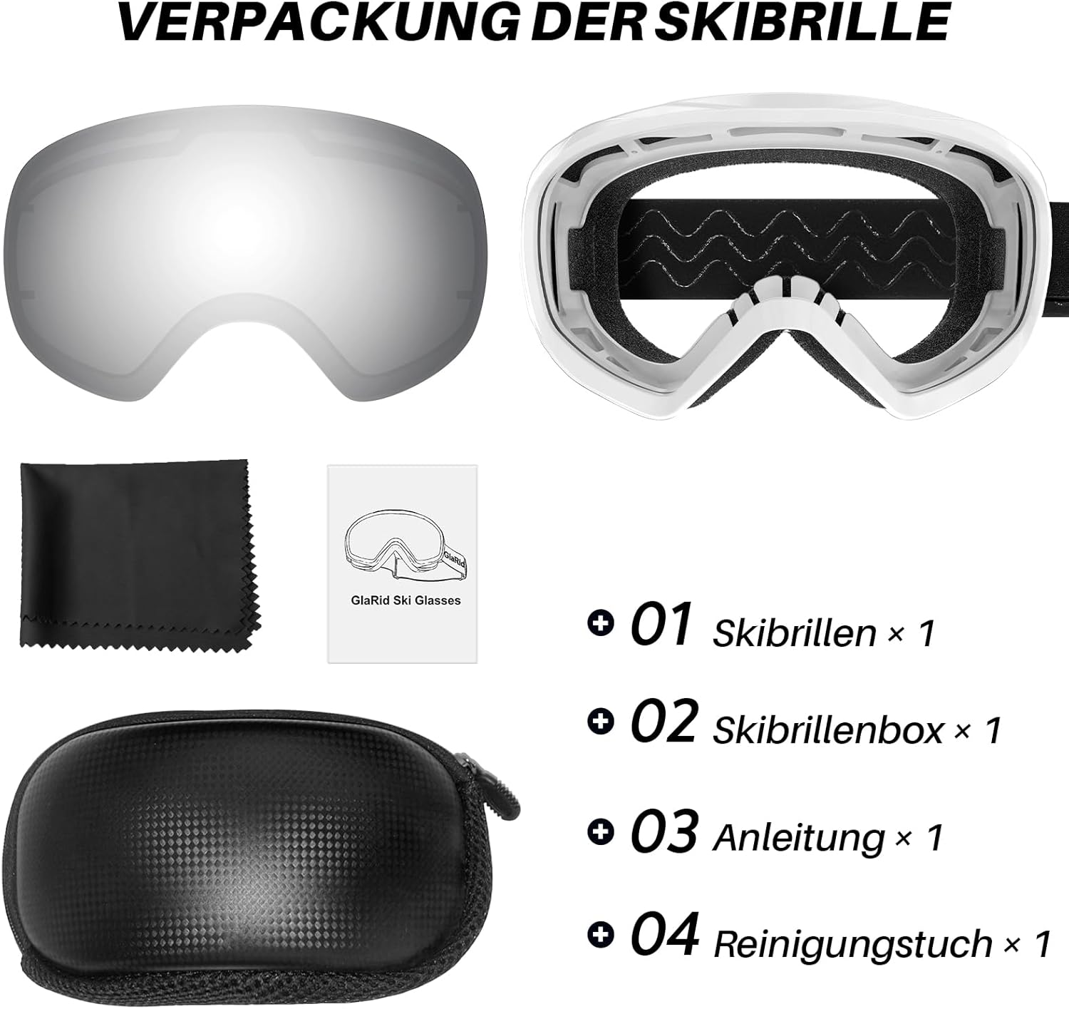 Detalle 2 de GlaRid Snowboard-Skibrille 100 Prozent UV400