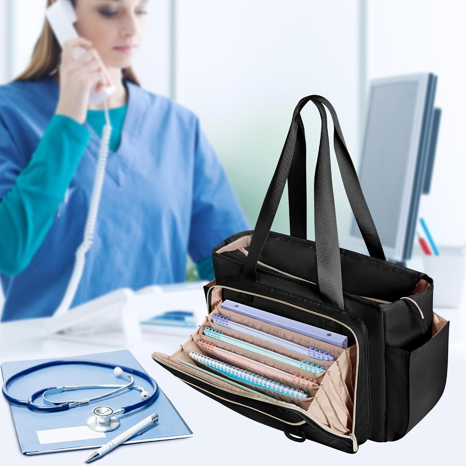 Thumbnail 2 de Prokva Krankenschwester Tragetasche für Frauen – Große Kapazität, robust und organisiert