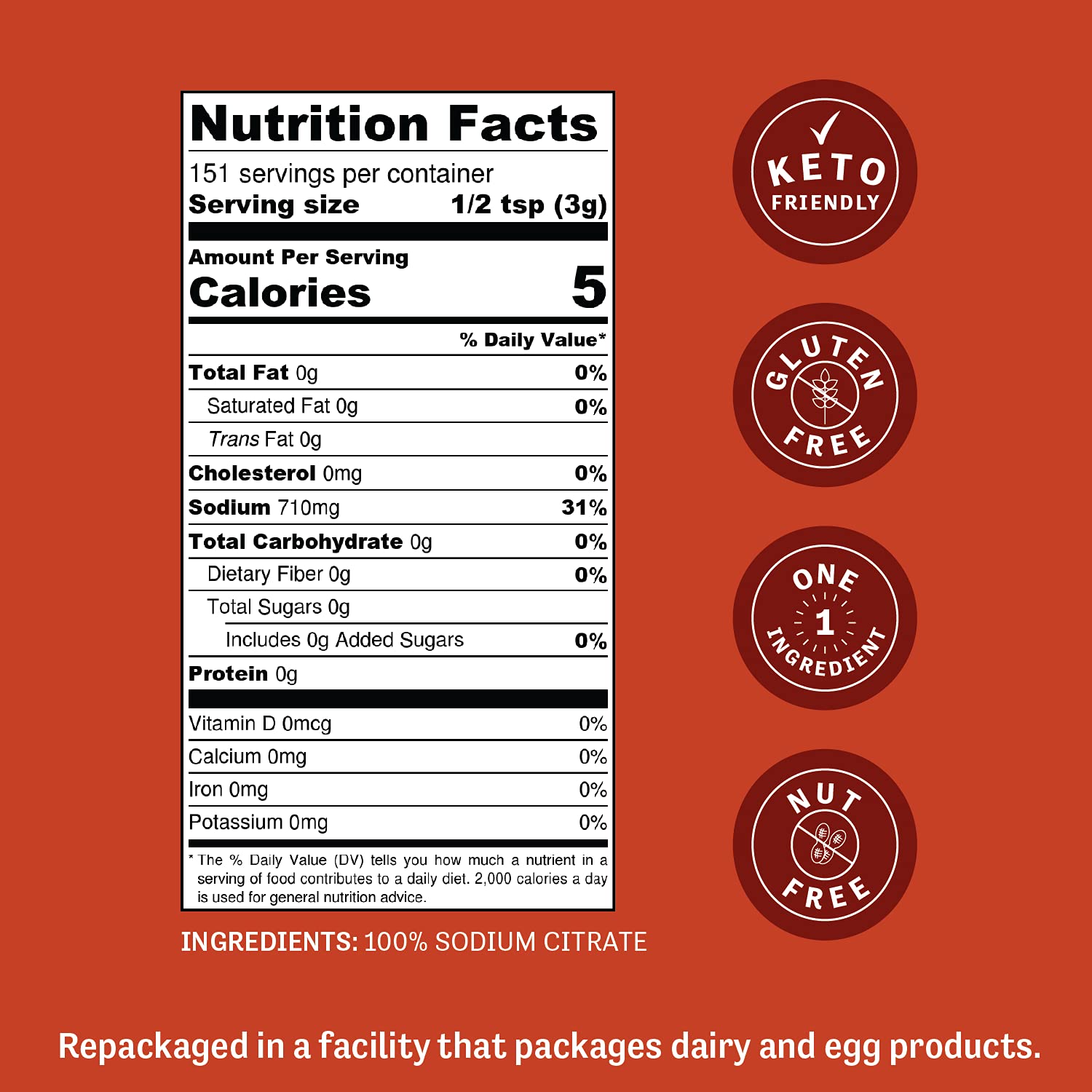 Detalle de Judee's Gluten Free Sodium Citrate Powder, 16 oz, Cheese Sauce Emulsifier