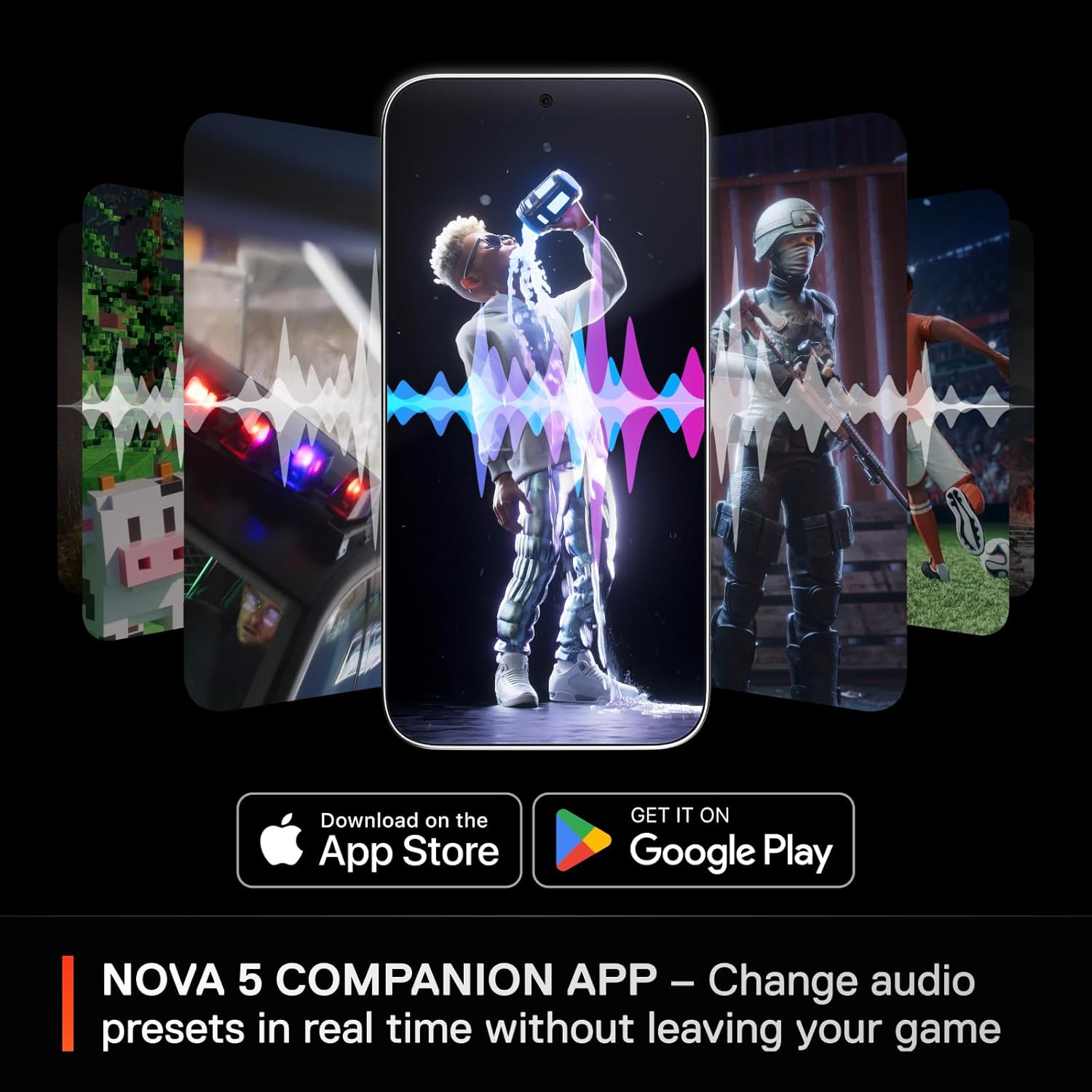 Thumbnail 2 de SteelSeries Arctis Nova 5P Wireless Multi-System Gaming Headset (2.4GHz or Bluetooth, ClearCast Gen2.X Mic)