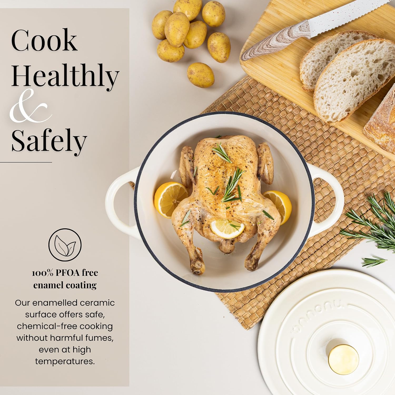 Detalle 2 de Nuovva Dutch Oven 7.3 Quart