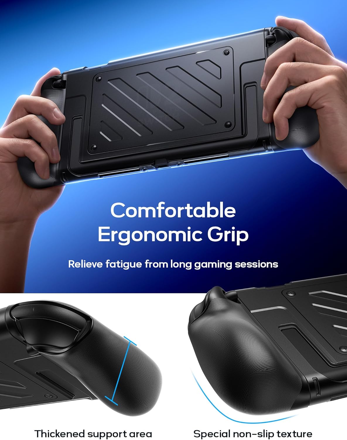 Thumbnail 3 de JSAUX Coque de protection séparée Switch 2 (cadre TPU + couvercle PC) avec rangement 10 cartes